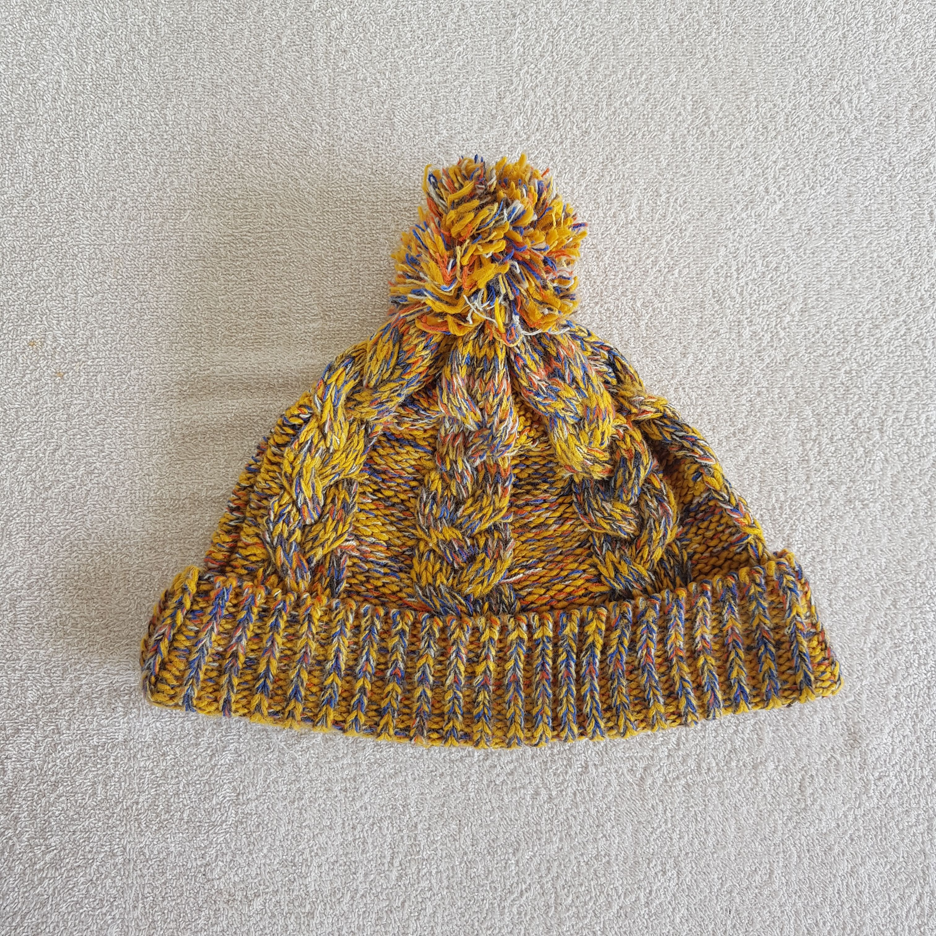 Japanese Brand Vintage Japanese Cable Knit Beanie Homeless Snow Caps Hats Size ONE SIZE - 5 Thumbnail
