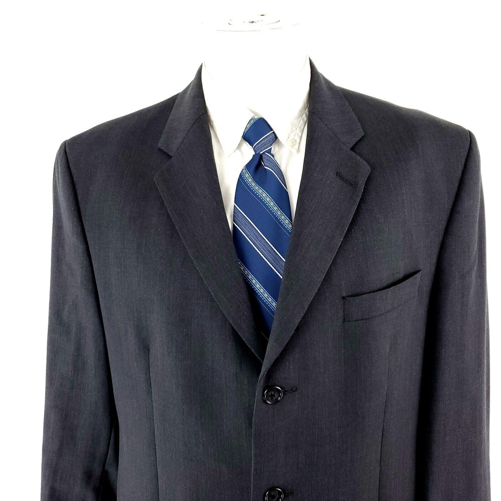 Calvin Klein Calvin Klein Wool 3 Button Sport Coat 42R Gray Blazer Size 42R - 1 Thumbnail
