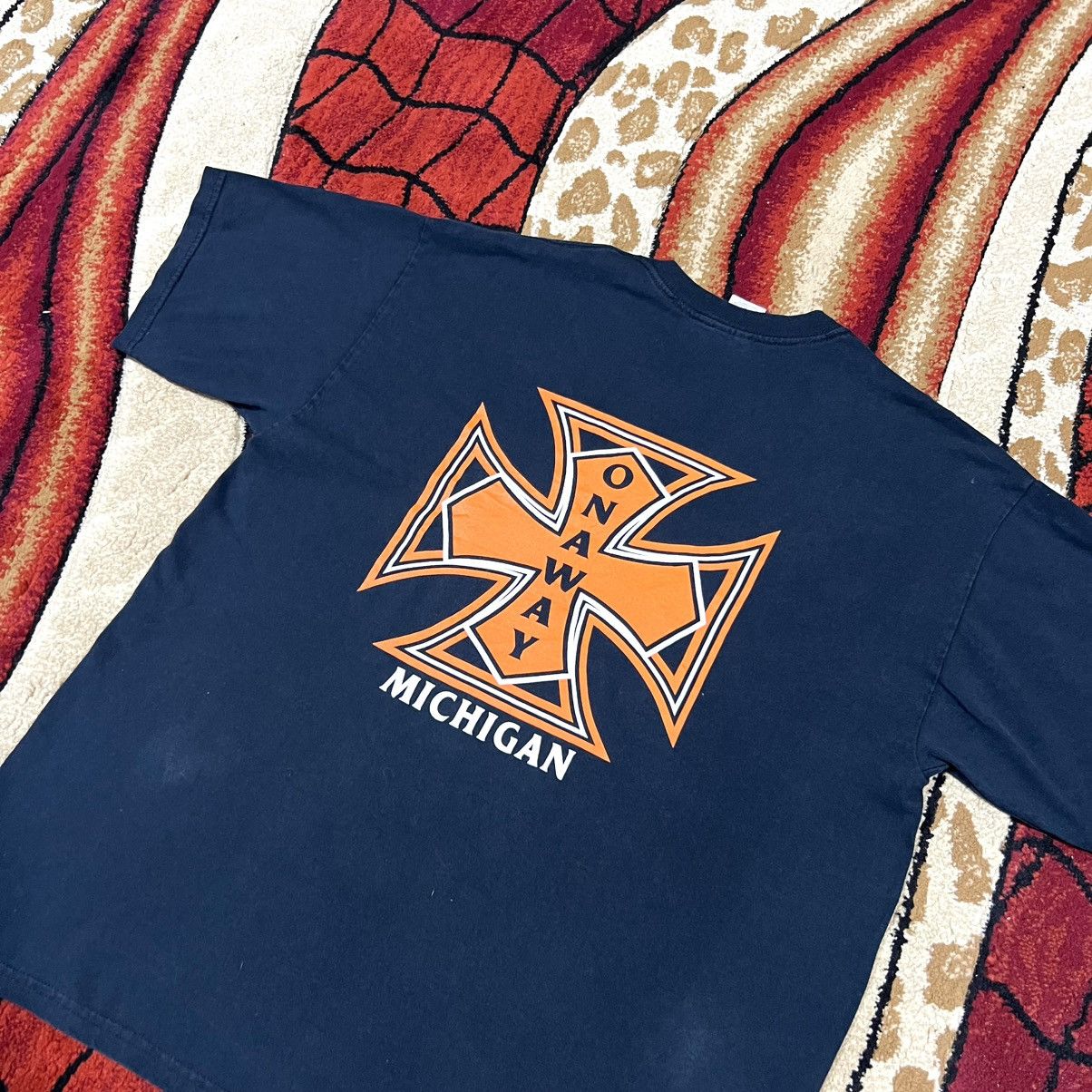 West Coast Choppers Vintage Onaway Michigan West Coast Choppers Design T Shirt Size US XL / EU 56 / 4 - 1 Thumbnail