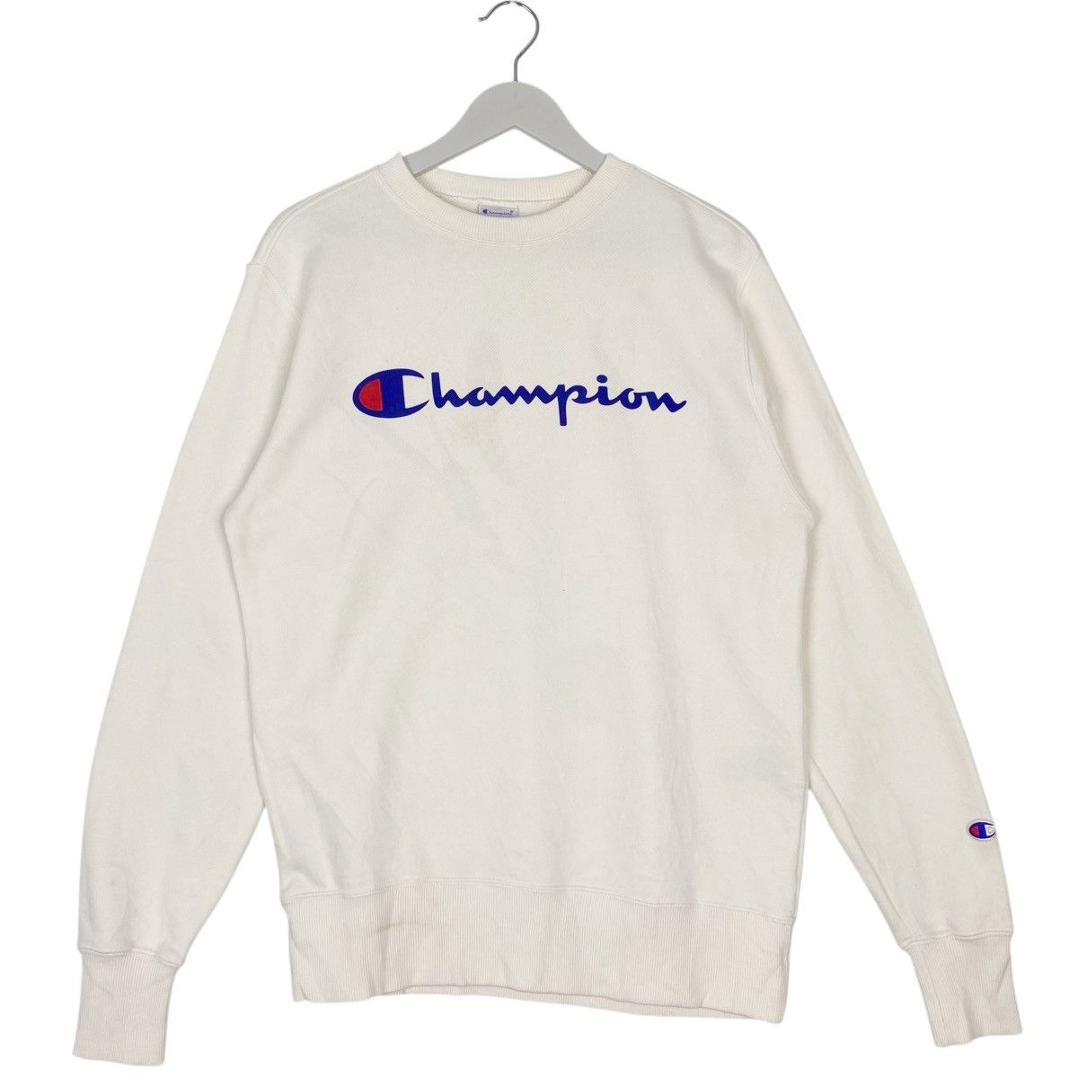 Other Vintage 90s Champion Crewneck Sweatshirt Big Logo White Size US M / EU 48-50 / 2 - 1 Thumbnail