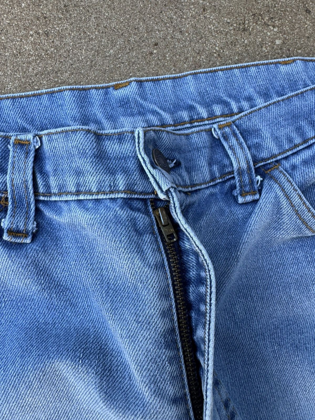 Levi's × Vintage Vtg 70’s Levi’s 646 Orange Tab Bellbottom Flare Jeans 35x29 Size US 35 - 5 Thumbnail