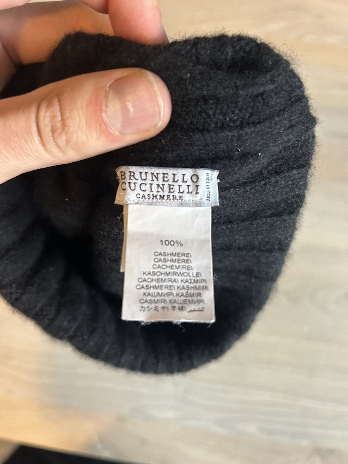 Brunello Cucinelli Brunello Cucinelli 100% Cashmere Ribbed Beanie Size ONE SIZE - 3 Thumbnail