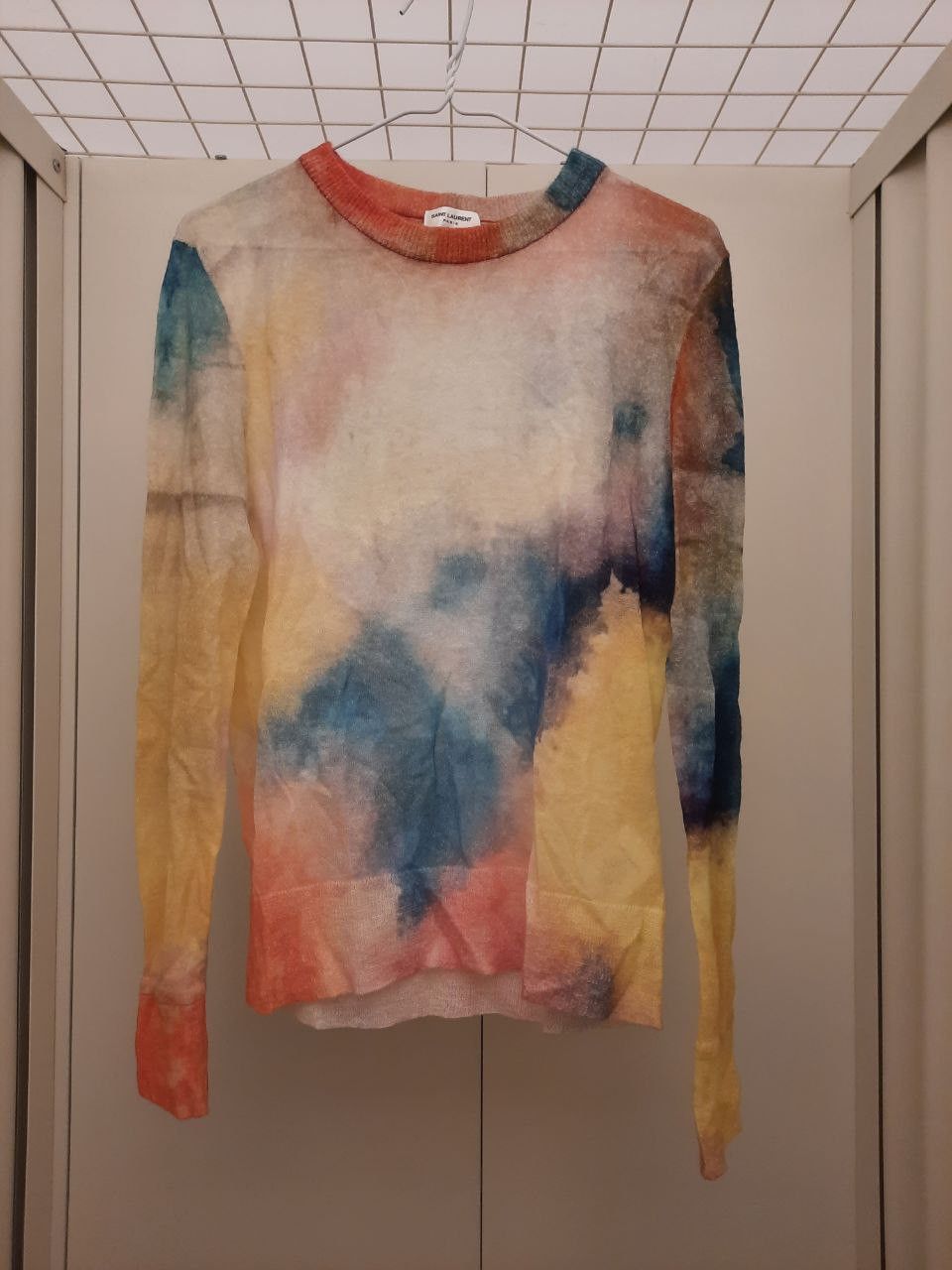 Water Colored Mohair Knit Sweater