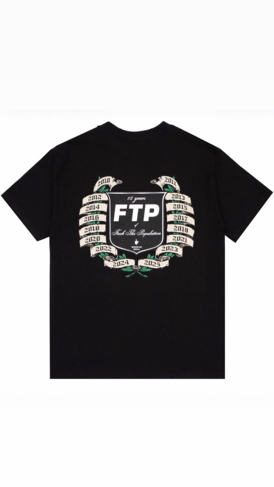 Fuck The Population FTP 15 Year Anniversary Tee Black Size Medium Size US M / EU 48-50 / 2 - 1 Thumbnail