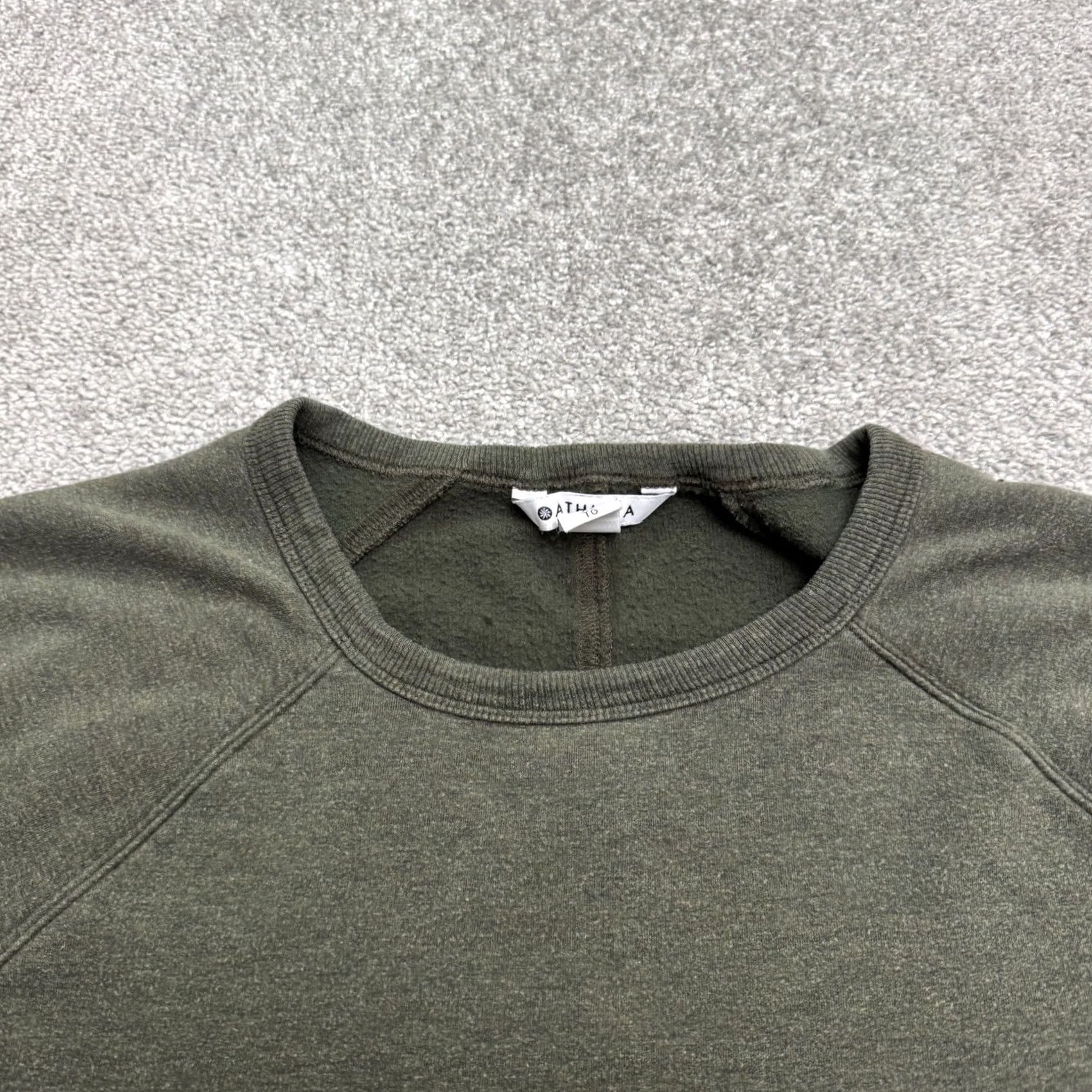 Athleta Athleta Coaster Luxe Recover Pullover Sweatshirt Womens XL Olive Green Fleece Size XL / US 12-14 / IT 48-50 - 4 Thumbnail