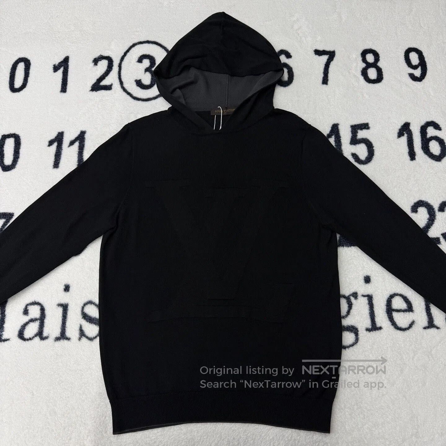 Louis Vuitton LV Black 3D Logo Knitted Hoodie. Size US L / EU 52-54 / 3 - 1 Thumbnail