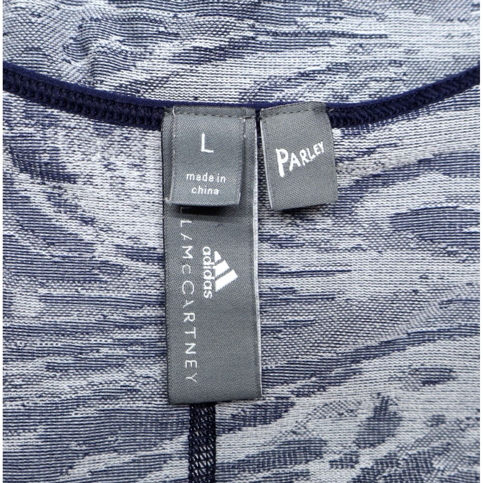 Adidas Adidas Stella McCartney CF4133 Yoga Seamless Tee Collegiate Navy/ White Sz L Size ONE SIZE - 4 Thumbnail