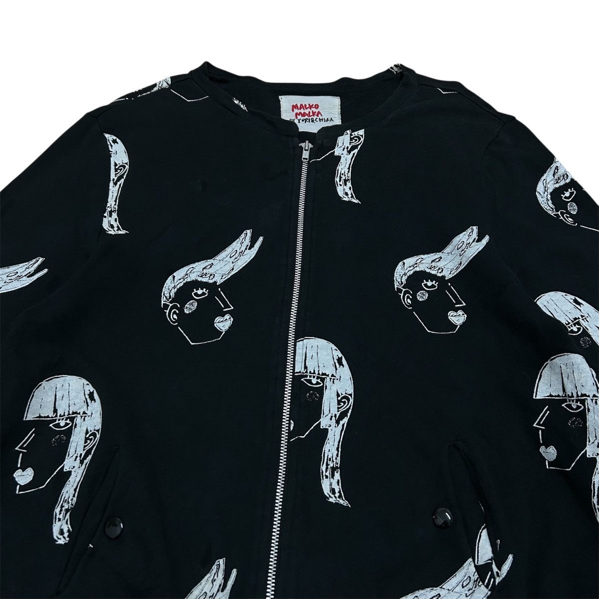 Japanese Brand Vintage Japanese Malko Malka by Yuri&Chika Zipped Sweatshirt Size US M / EU 48-50 / 2 - 3 Thumbnail