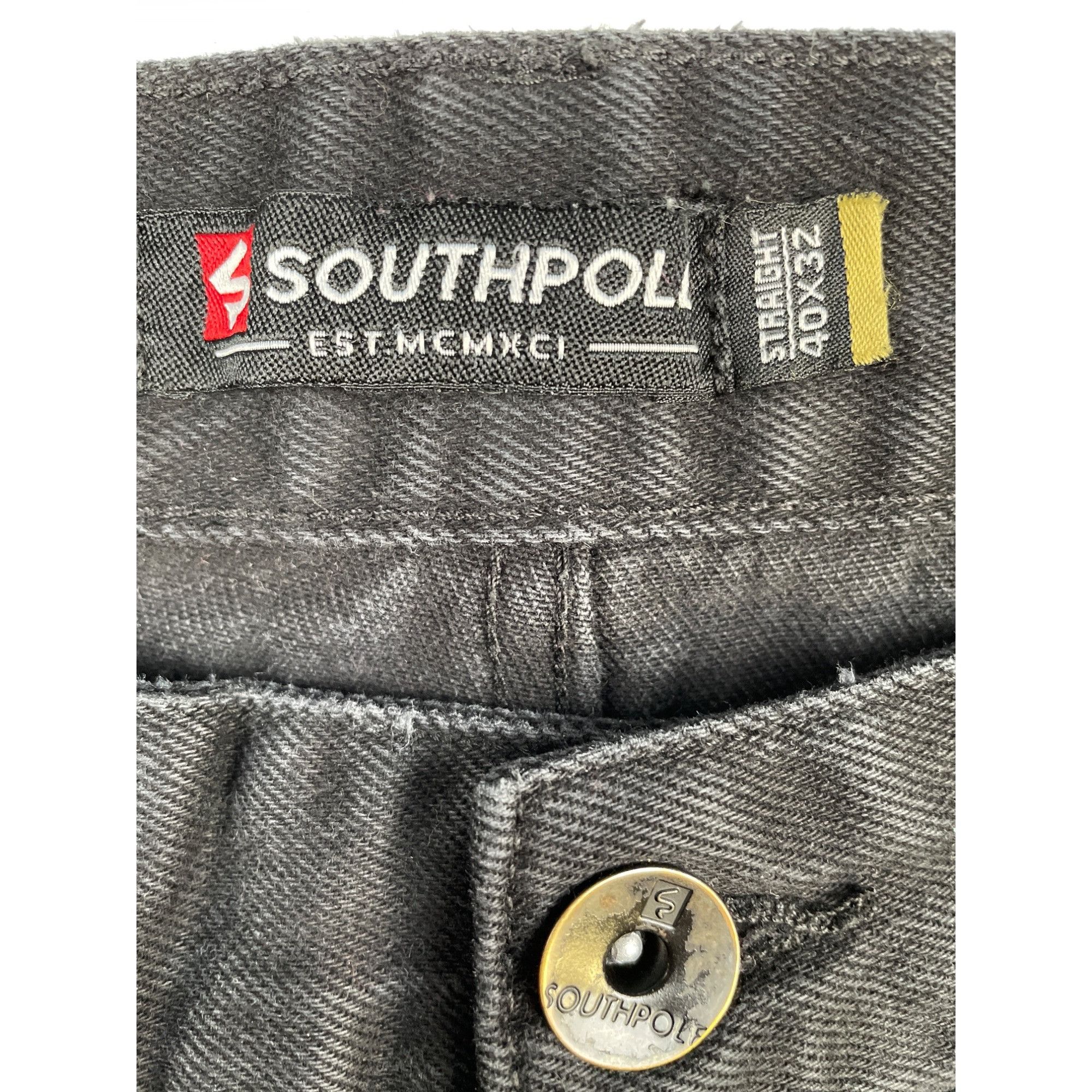 Other South Pole Men's Solid Black Jeans Straight 40 x 32 SKU 4365 Size US 40 / EU 56 - 3 Thumbnail