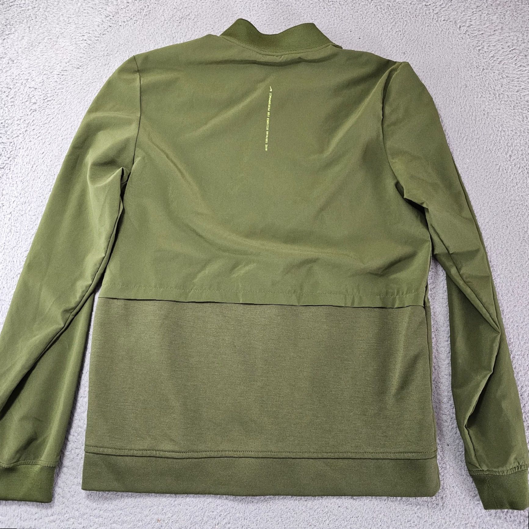 Nike Nike Dri-Fit Full Zip Lightweight Training Jacket Mens Small Olive Green CZ7123 Size US S / EU 44-46 / 1 - 6 Thumbnail