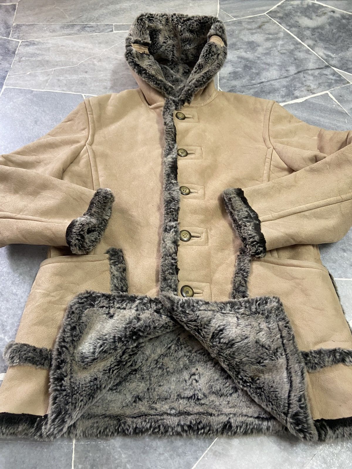 PPFM PPFM Velvet Shearling Parka Hoodie Heavy Jacket Size US M / EU 48-50 / 2 - 8 Thumbnail