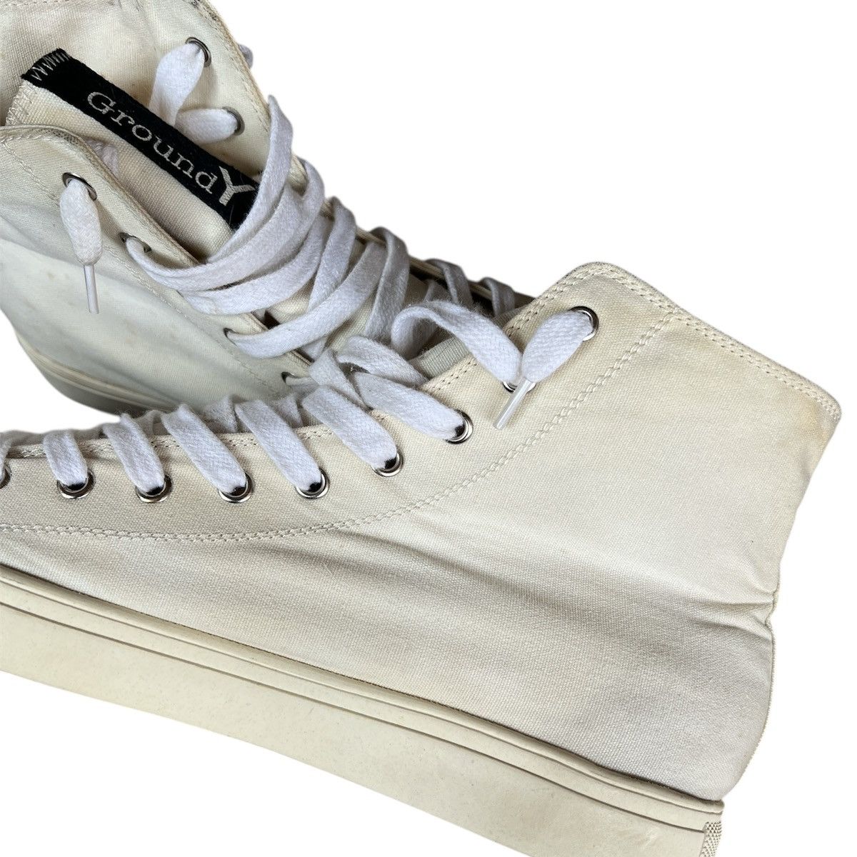Ground Y Yohji Yamamoto Ground Y x Evangelion hi top sneaker 2015 Size US 10 / EU 43 - 13 Thumbnail
