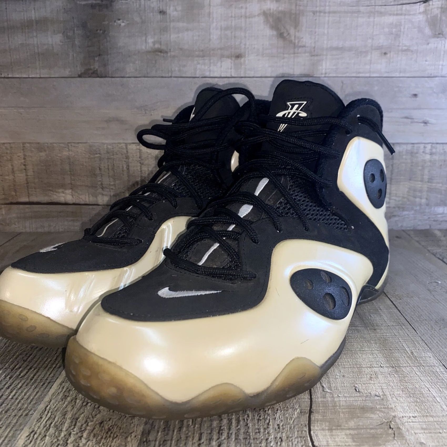Nike Nike Air Zoom Rookie Penny Posite Men Size 10.5 Pearl White Black 472688-100 Sneakers Men's 2012 2011 Size US 11 / EU 44 - 3 Thumbnail