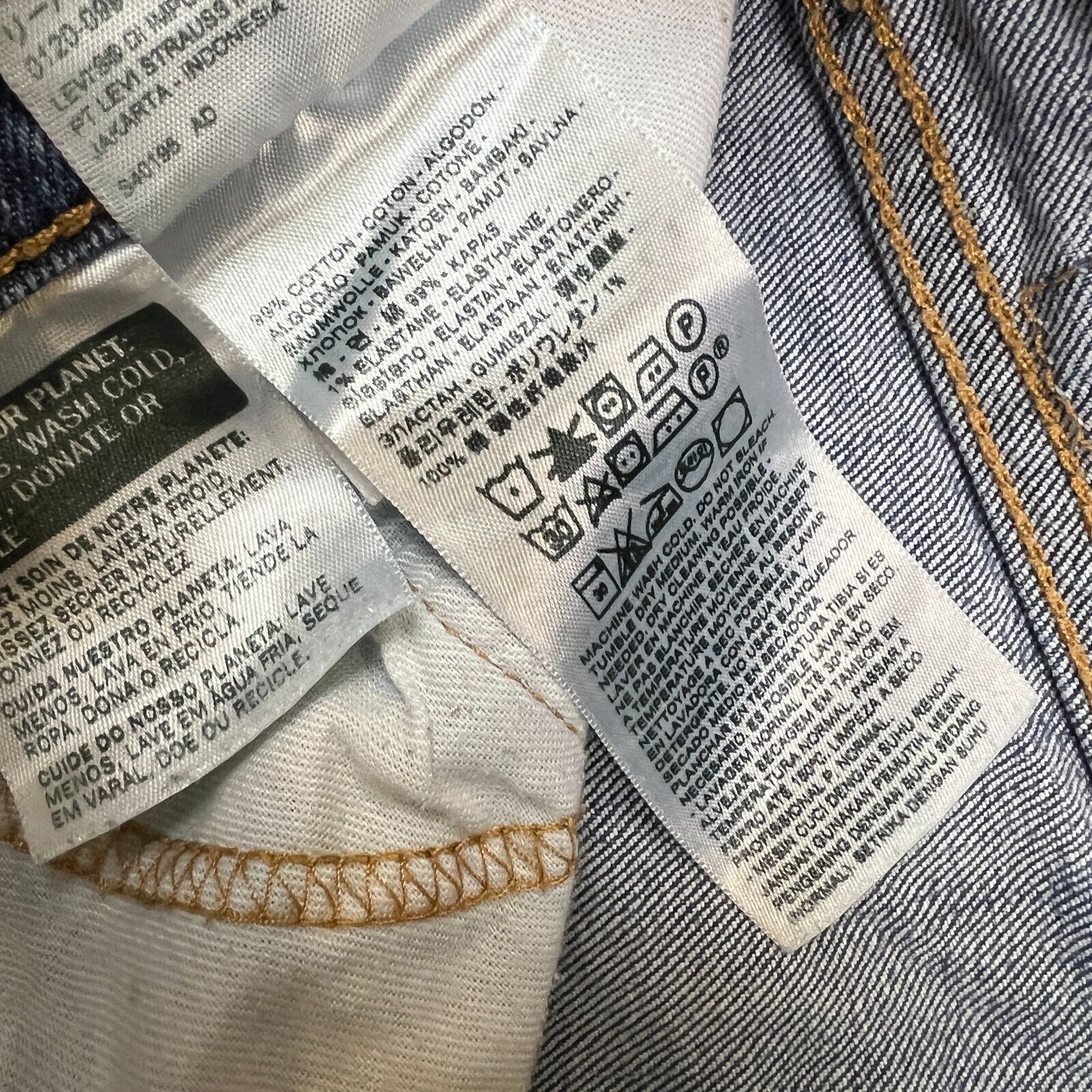 Levi's × Vintage Levi's 511 Jeans 32x32 Slim Fit Faded American Denim Pants Size US 32 / EU 48 - 10 Thumbnail
