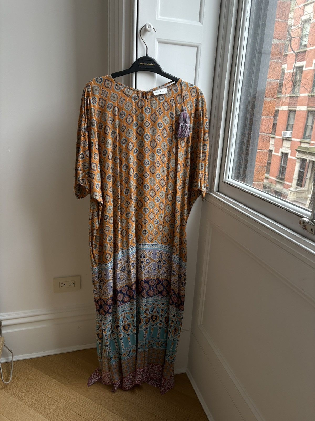 Other RARE Gorgeous Megan Park Cotton Maxi Dress Multicolor Flora Size S / US 4 / IT 40 - 1 Thumbnail