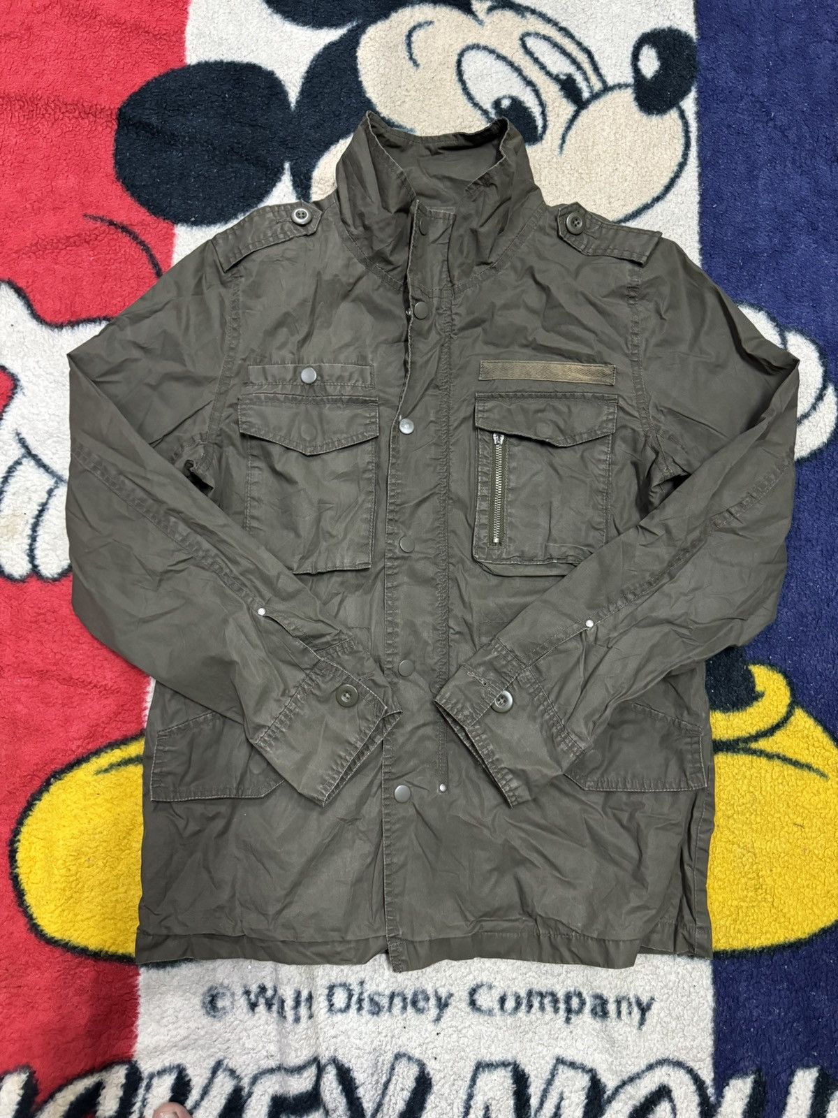 image of House Of Blues Military Jacket in Green, Men's (Size Medium)