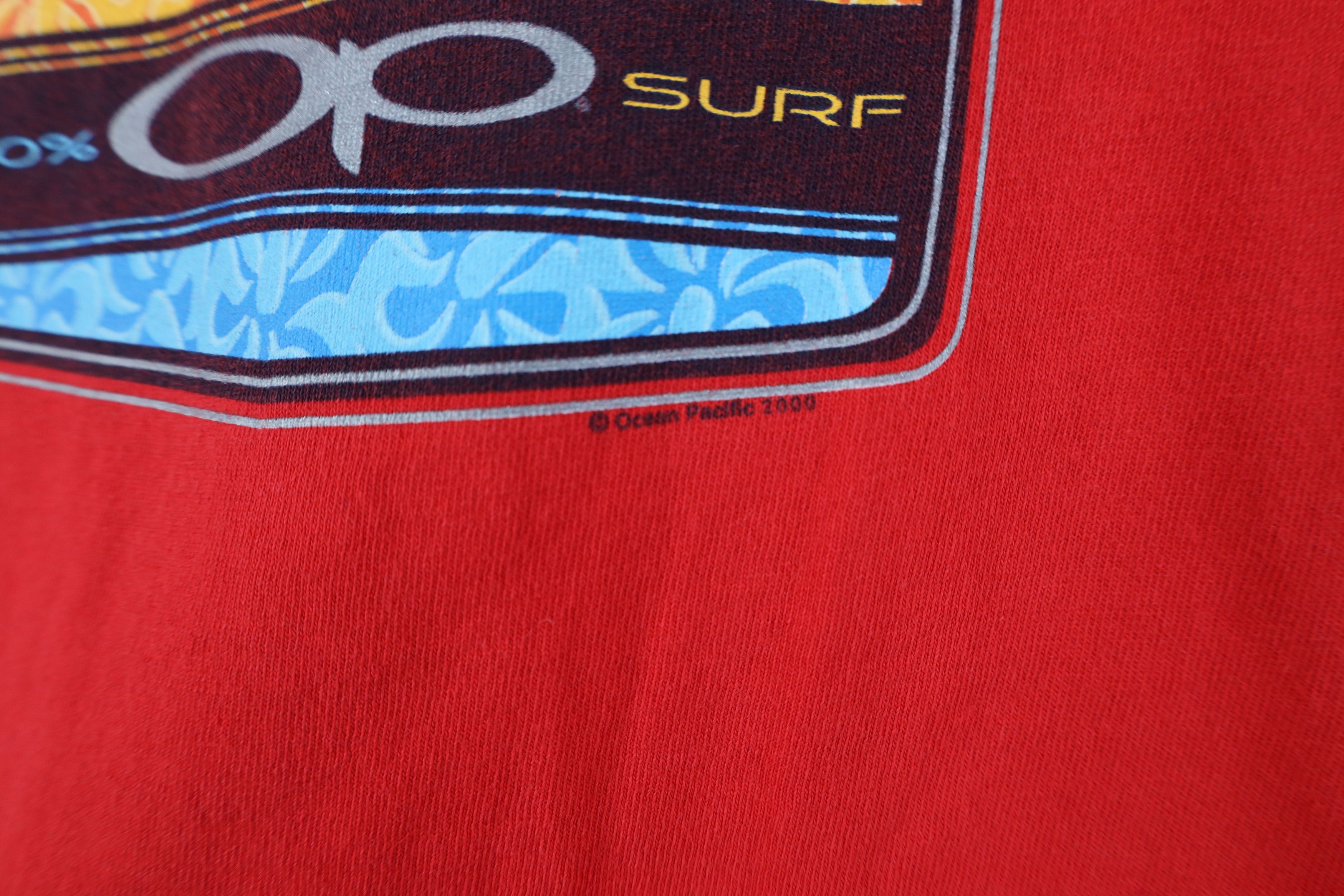 Ocean Pacific Vintage Y2K 2000 Ocean Pacific OP Surf Cropped T-Shirt Size L / US 10 / IT 46 - 5 Thumbnail