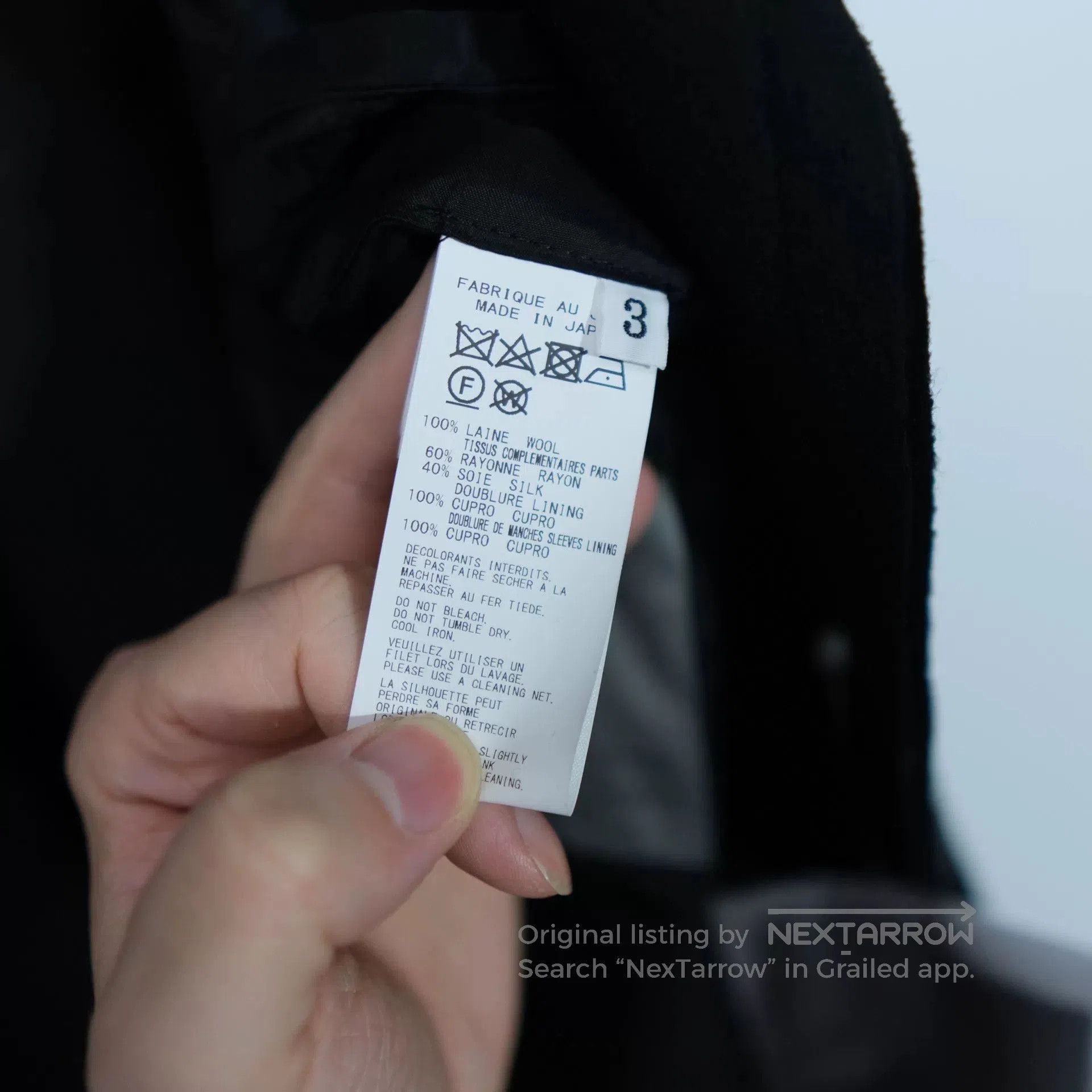 Yohji Yamamoto Unique Black Yohji Yamamoto Coat. Size L / US 10 / IT 46 - 8 Thumbnail