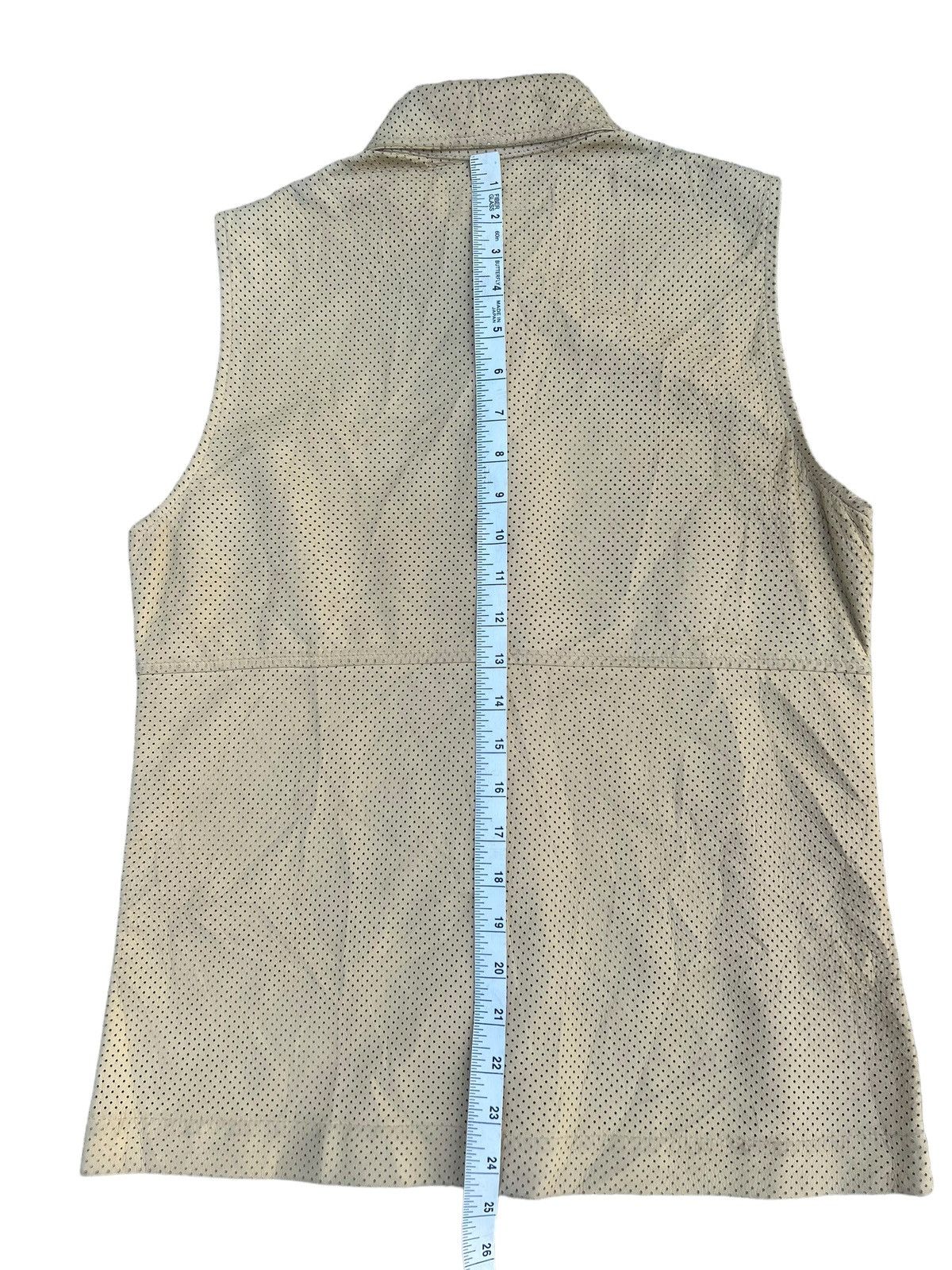 Katharine Hamnett London Vintage KHL Sheepskin Mesh Leather Shirt Sleeveless Size US S / EU 44-46 / 1 - 4 Thumbnail