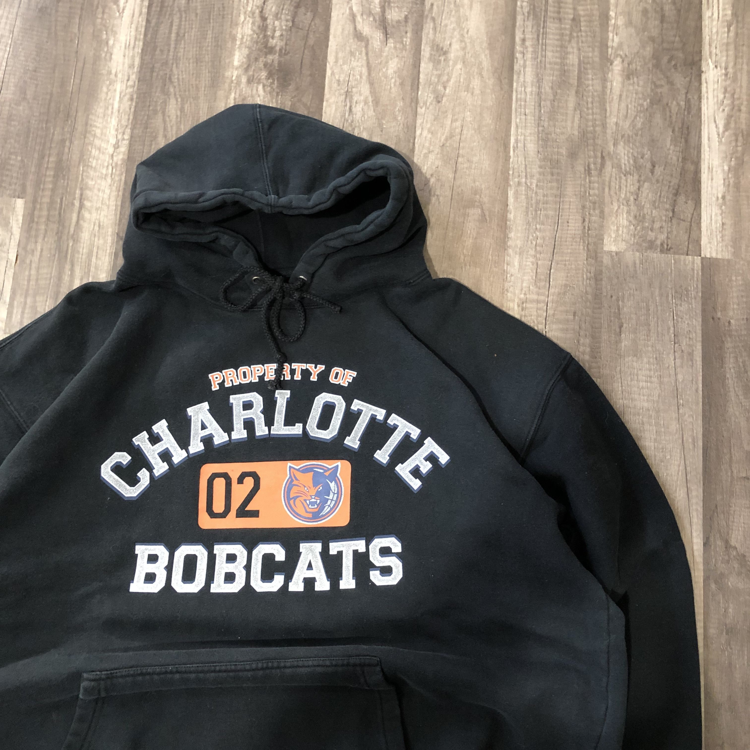 NBA × Vintage "Vintage Black Charlotte Bobcats Hoodie, XL Size US XL / EU 56 / 4 - 3 Thumbnail