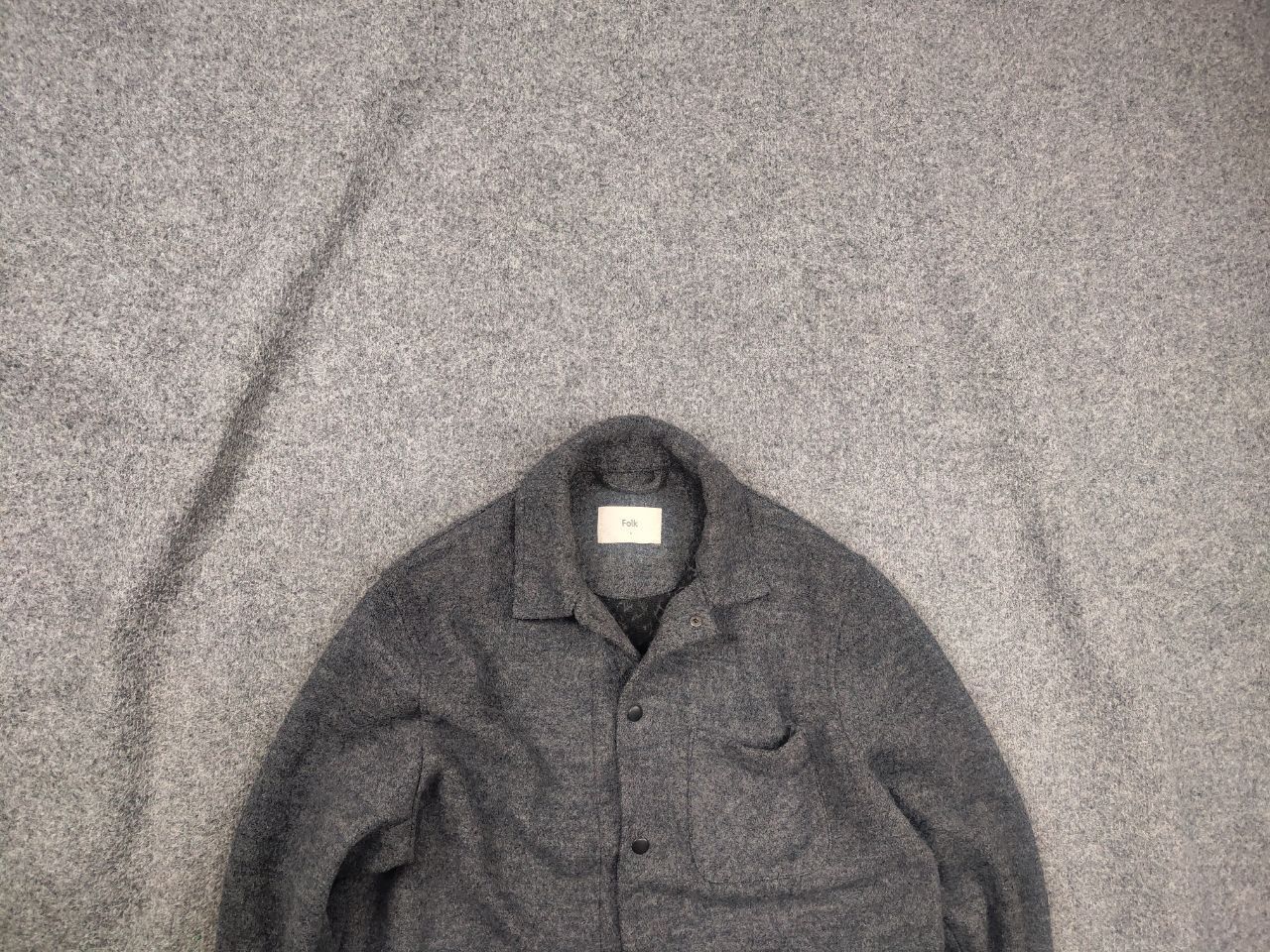 Folk Folk Design Chore Wool Blend Pocket Button Overshirt jacket Size US XL / EU 56 / 4 - 1 Thumbnail