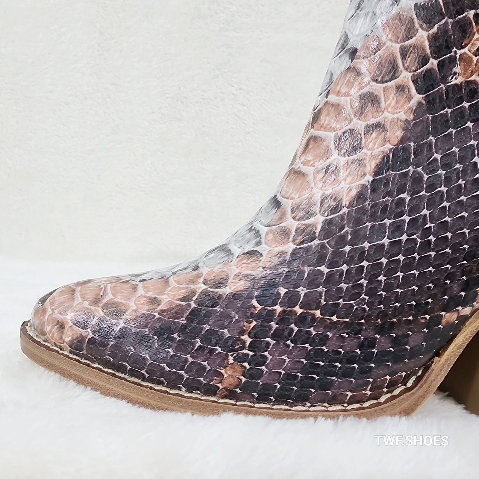 Other Autumn Colorful Multi Snake Country Western Cowgirl Ankle Bo Size US 5.5 / IT 35.5 - 6 Thumbnail