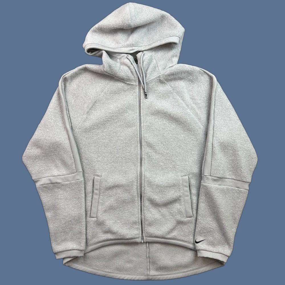Nike Nike Hoodie Women's Medium Gray Therma Fleece Full Zip Cozy Activewear Swoosh Size M / US 6-8 / IT 42-44 - 1 Thumbnail
