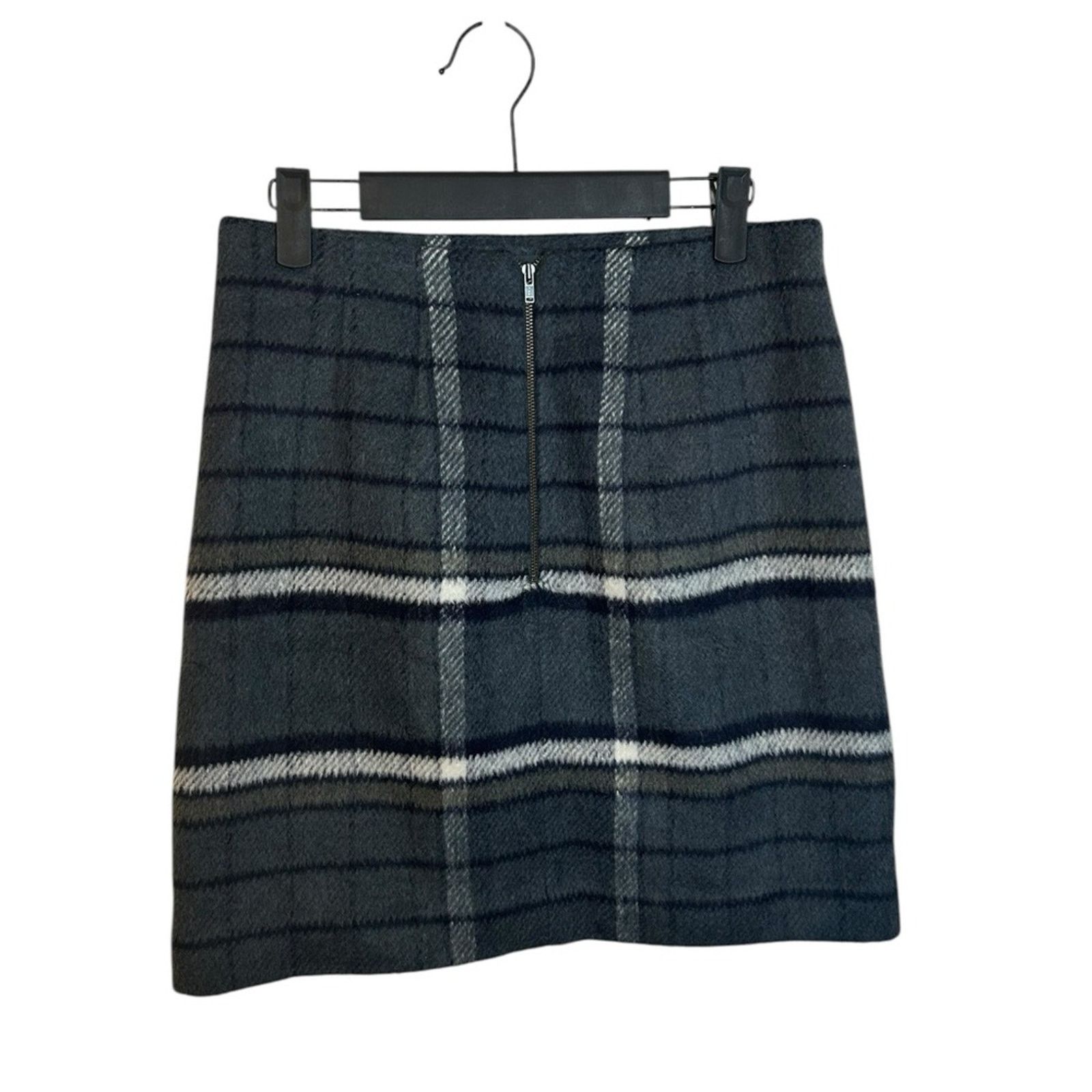 Loft Loft Preppy Plaid Wool Blend Mini Skirt Size 26" / US 2 / IT 38 - 2 Thumbnail