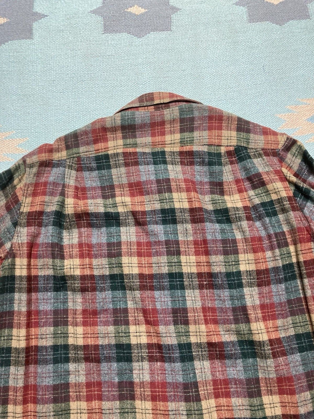 Vintage Vintage 70s shirt snap front wool board shirt plaid medium Size US M / EU 48-50 / 2 - 7 Thumbnail