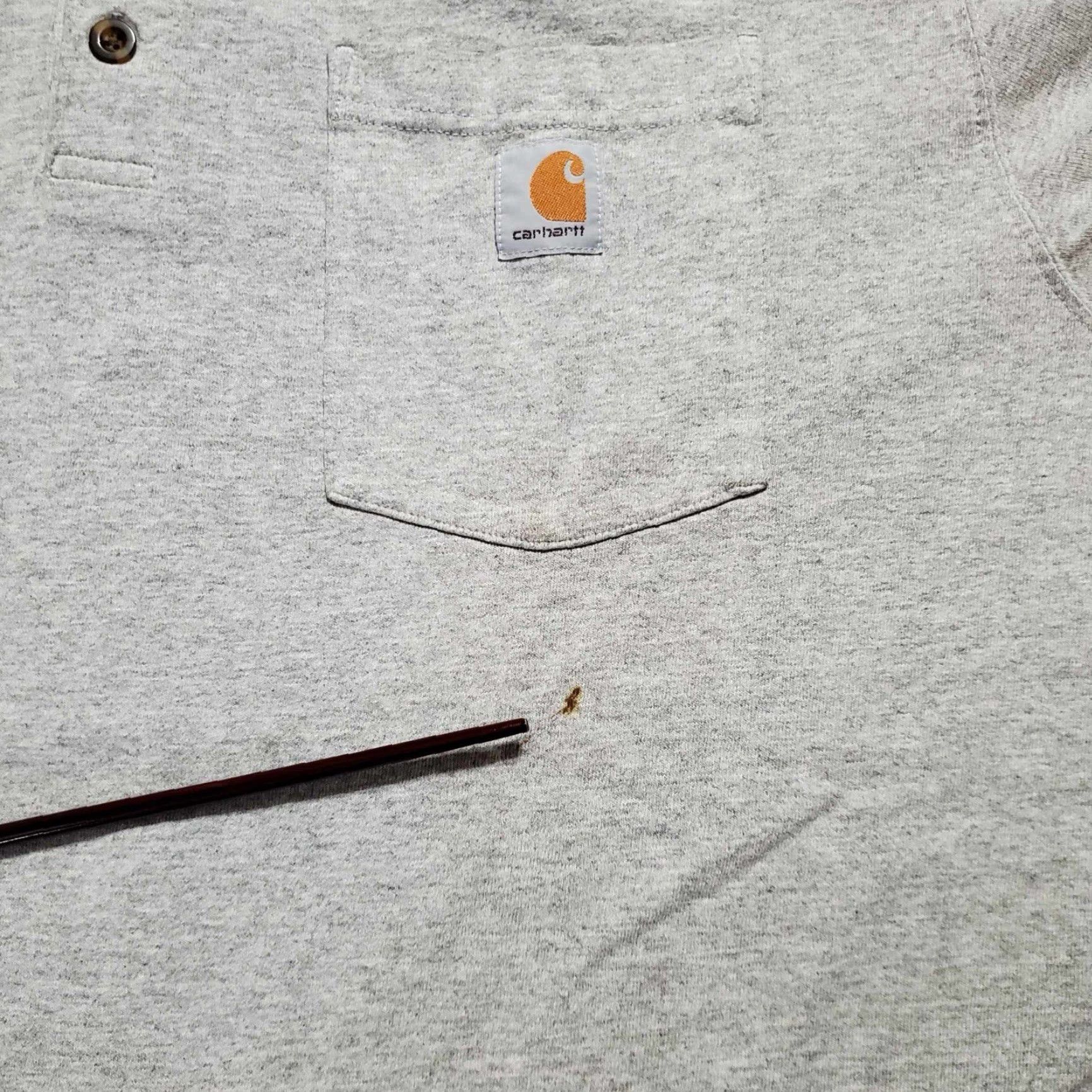 Carhartt Carhartt Shirt Mens XL Gray Henley Pocket Short Sleeve Workwear Size US XL / EU 56 / 4 - 7 Thumbnail