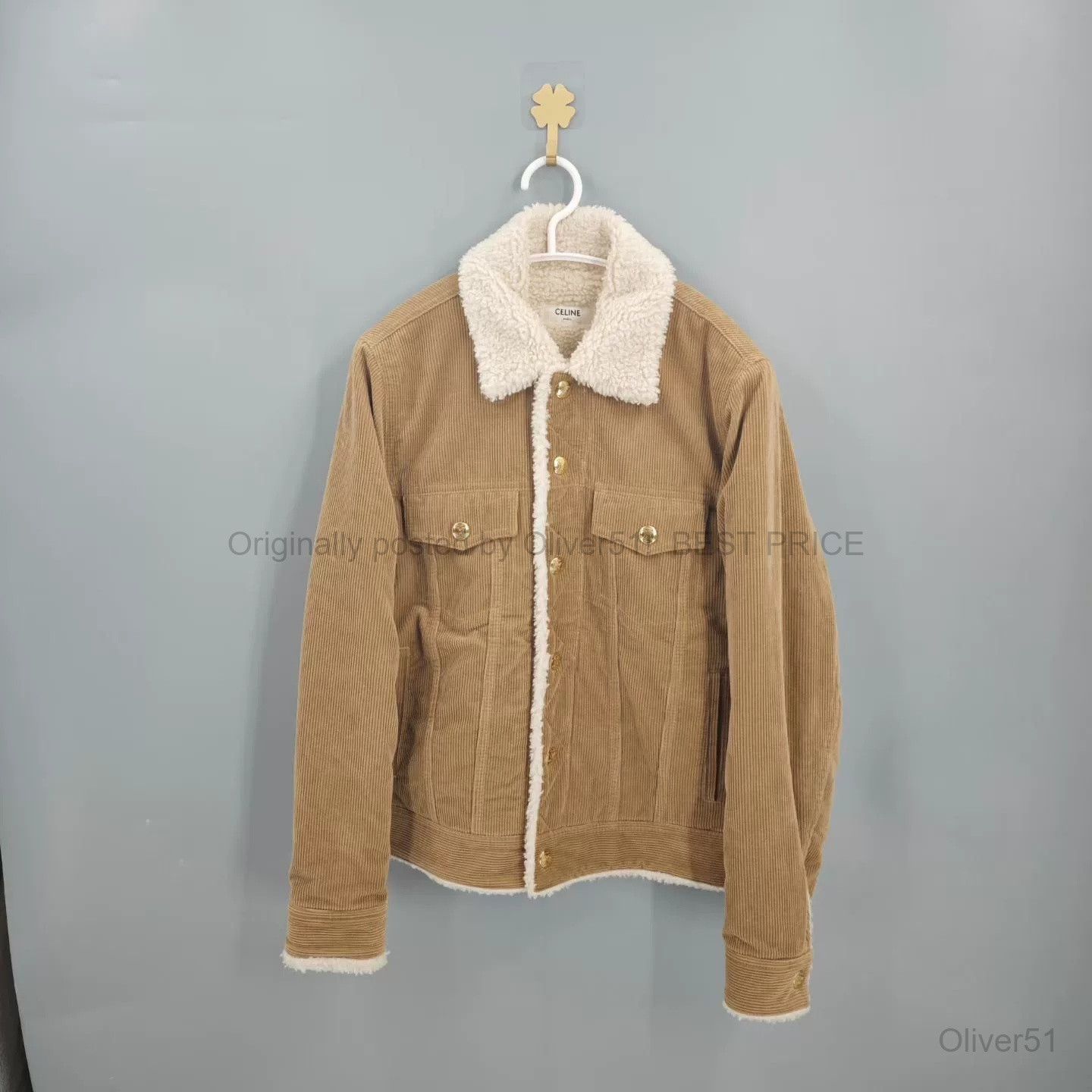 Celine Celine Corduroy Shearling Lined Casual BFAJMNO511 Size M / US 6-8 / IT 42-44 - 1 Thumbnail