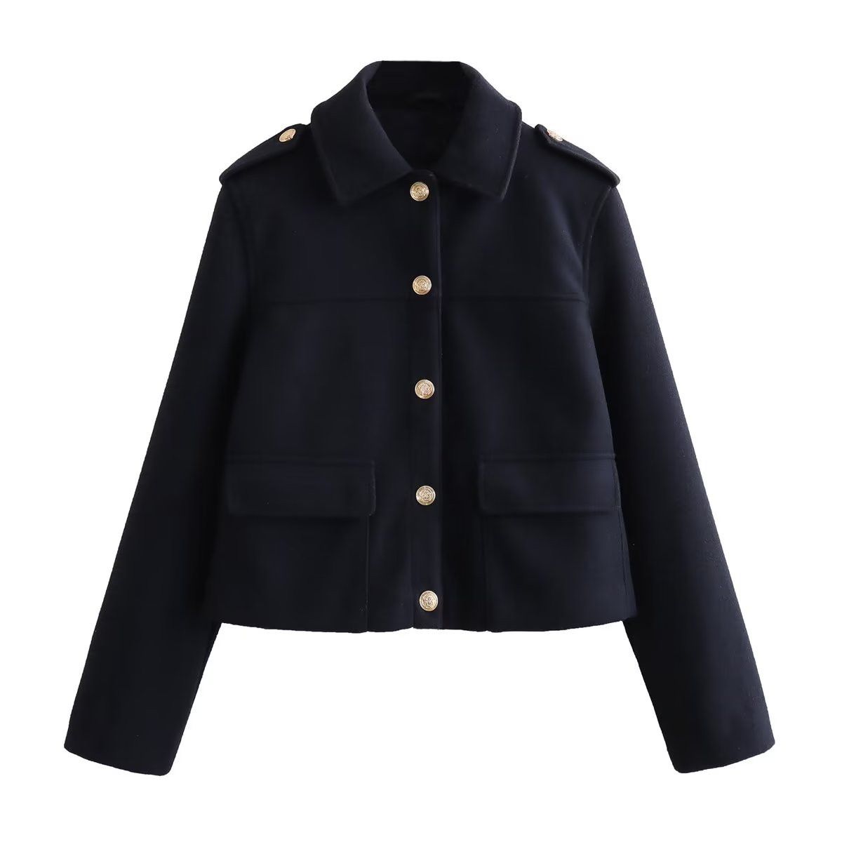 Japanese Brand Lapel Coat Single-breasted Size S / US 4 / IT 40 - 1 Thumbnail