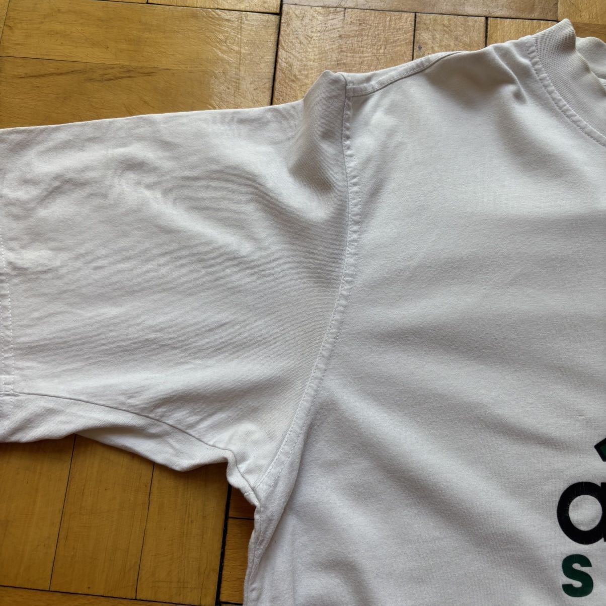 Adidas Vintage 90’s Adidas Soccer T-Shirt White Green Logo Tee Size US M / EU 48-50 / 2 - 5 Thumbnail