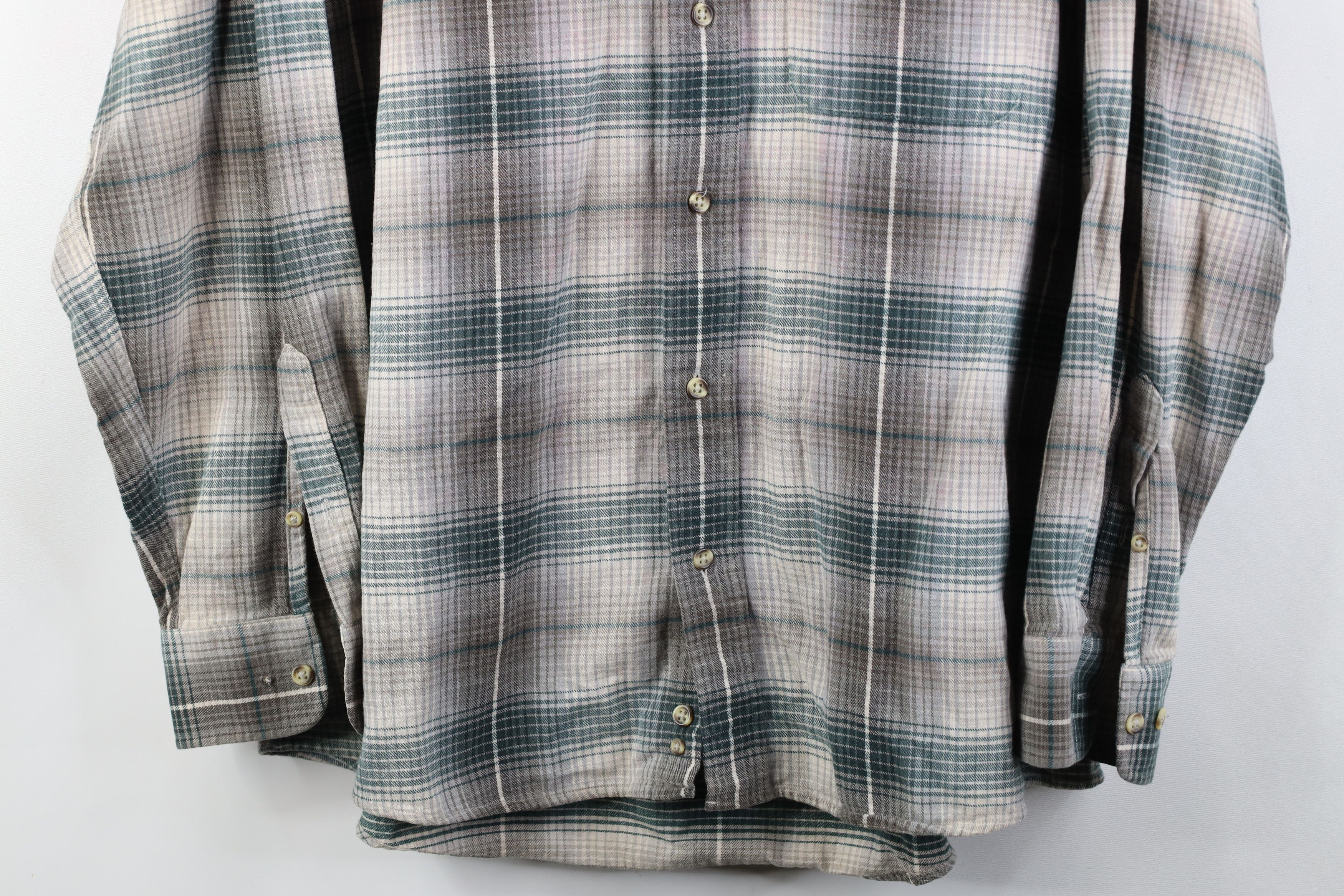 Vintage Vintage 90s Streetwear Collared Button Down Shirt Plaid Size US L / EU 52-54 / 3 - 3 Thumbnail