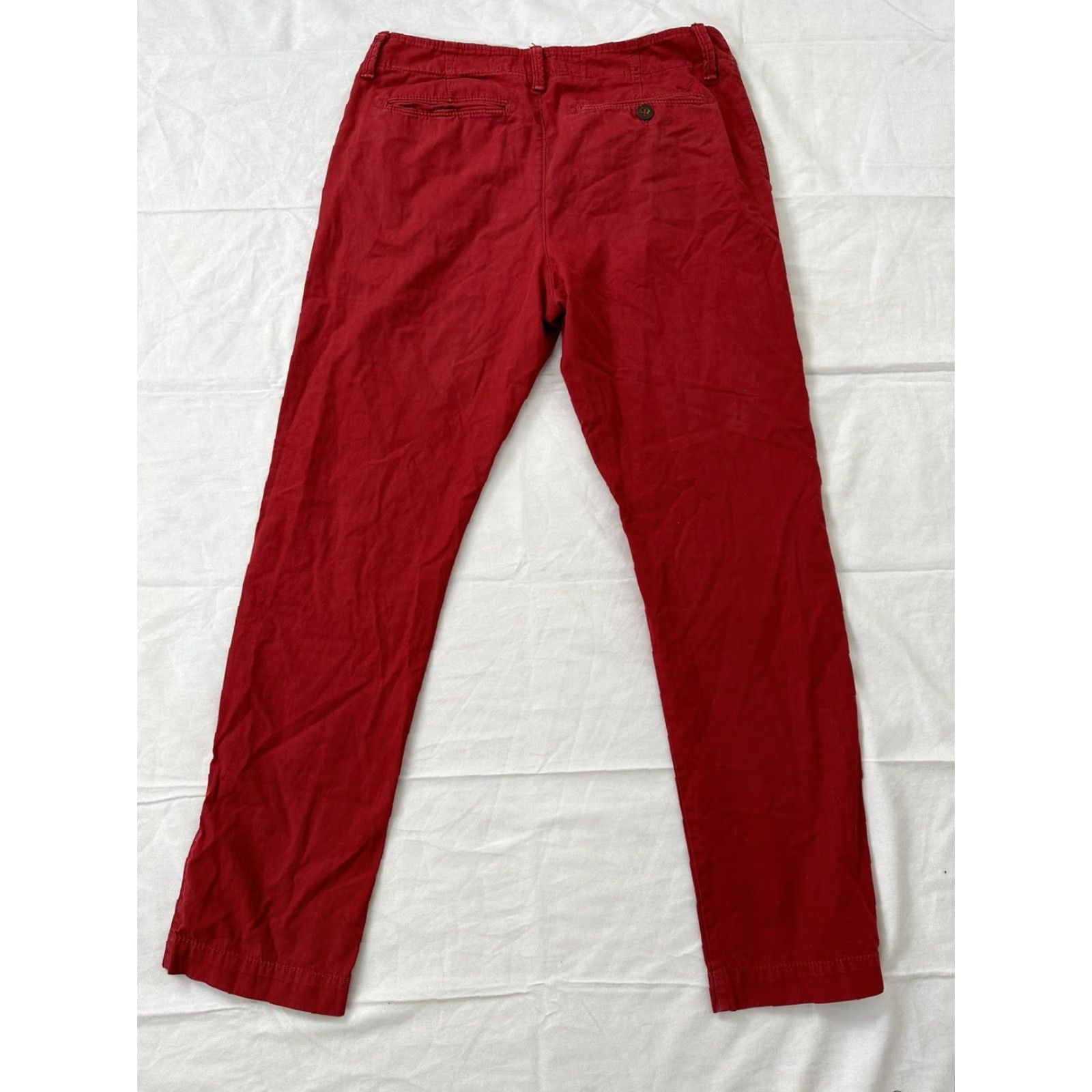 American Eagle Outfitters American Eagle Outfitters Pants Red Slim Straight Cotton 30 Inseam 32 Chino 5-Pocket Men’s Regular Size 30 Contemporary Modern Vintage No N/A Size US 30 / EU 46 - 2 Thumbnail