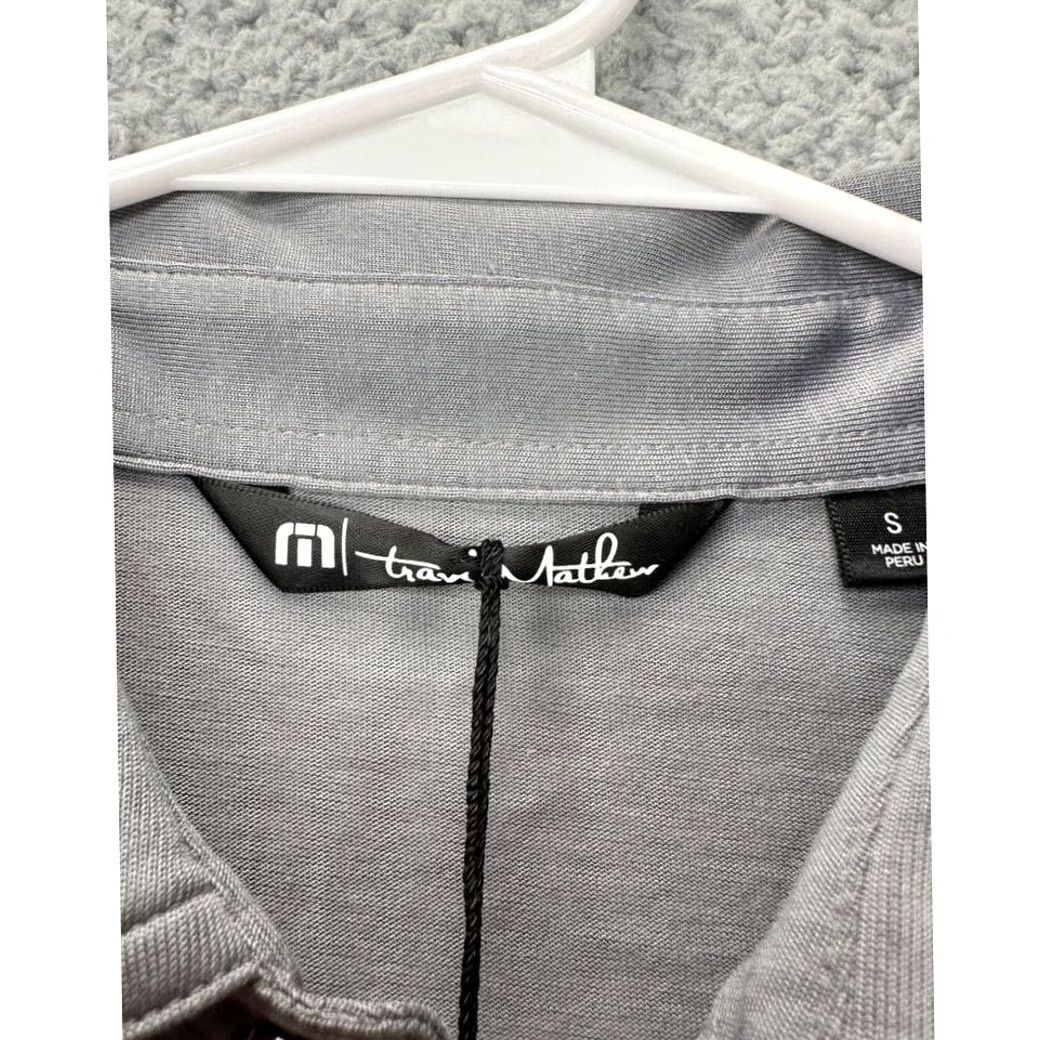 TravisMathew Travis Mathew Polo Shirt Mens Small River Rafter Grey Michelob Ultra Golf NEW Size US S / EU 44-46 / 1 - 4 Thumbnail