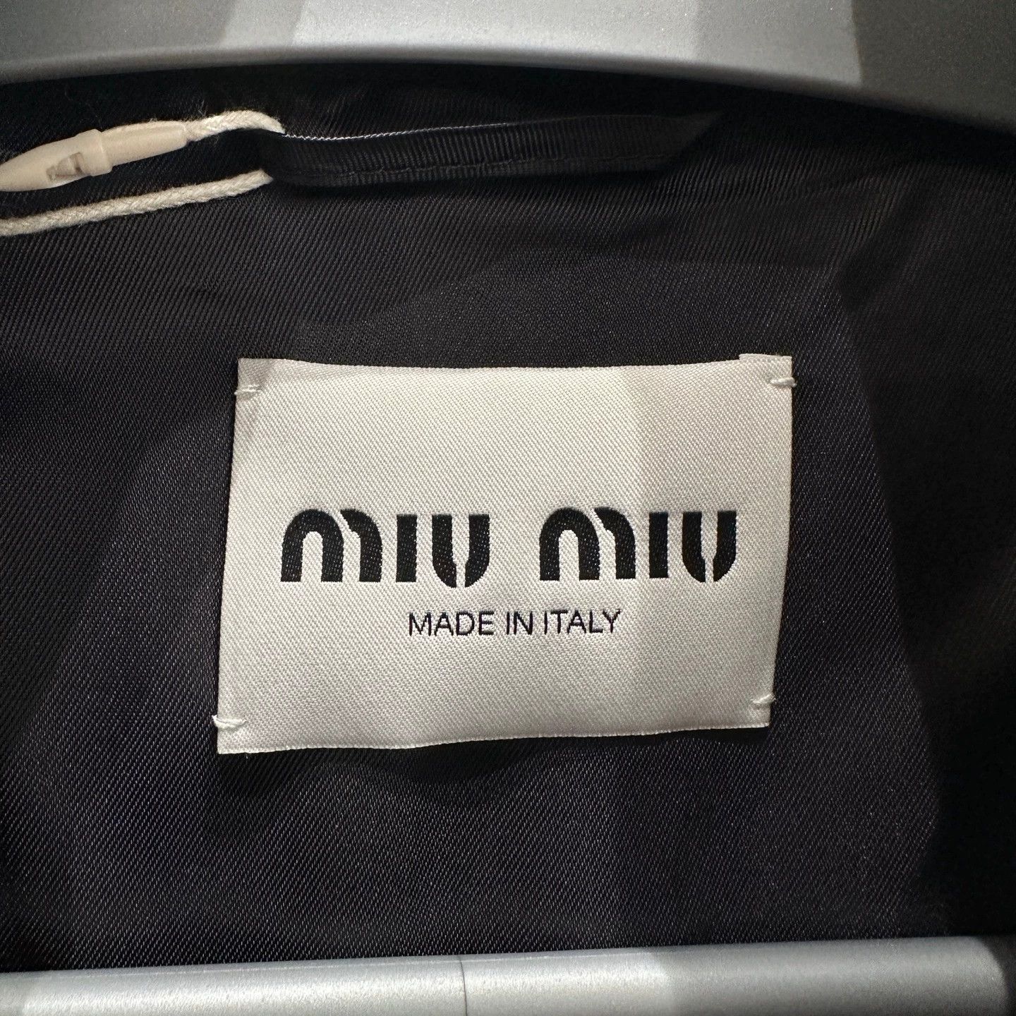 Miu Miu Miu Miu 24FW Check Stand Collar Logo Wool Jacket 36 Size XS / US 0-2 / IT 36-38 - 3 Thumbnail