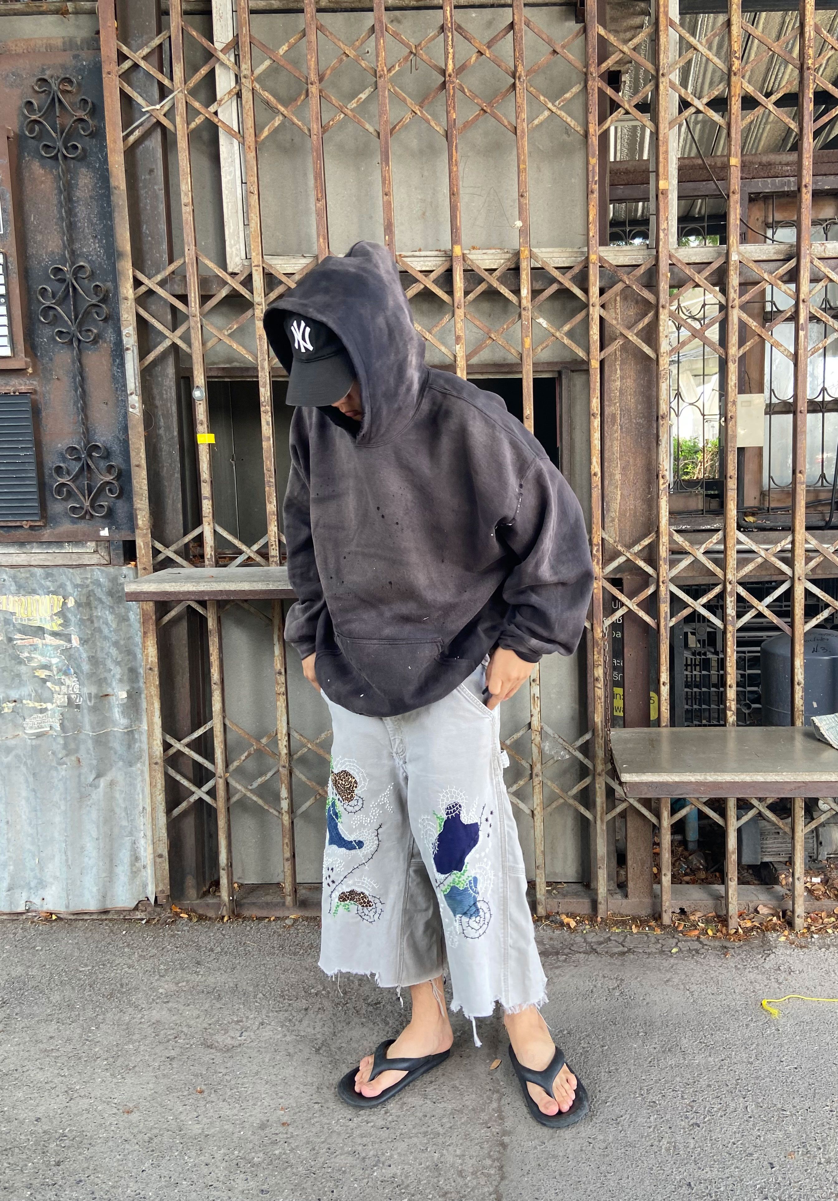 Japanese Brand Boro Patchwork Carhartt Carpenter Size US 34 / EU 50 - 11 Thumbnail