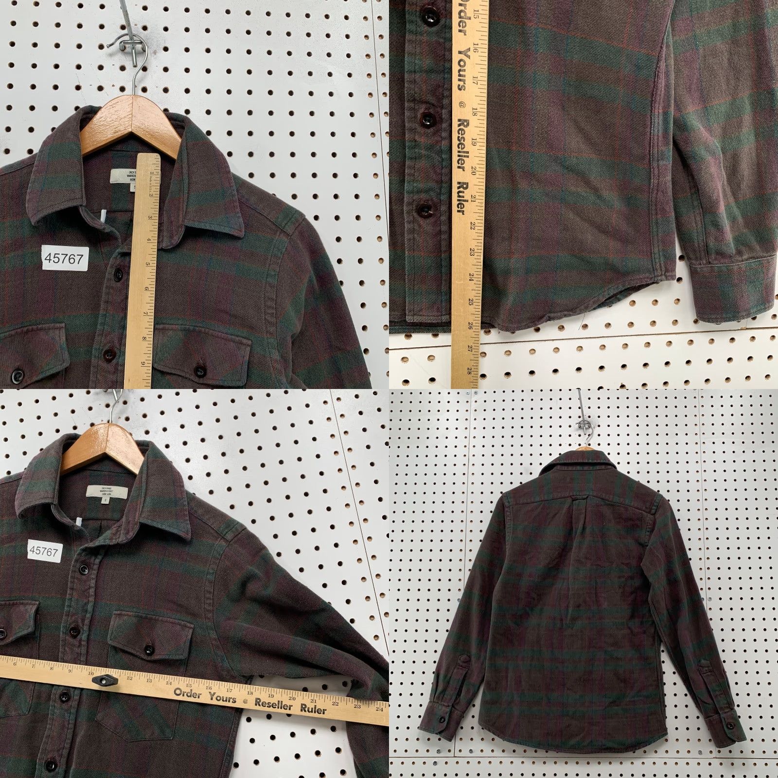 Vintage VINTAGE Jack Spade Flannel Button Shirt Mens S Plaid Green Red Workwear Pockets Size US S / EU 44-46 / 1 - 8 Thumbnail