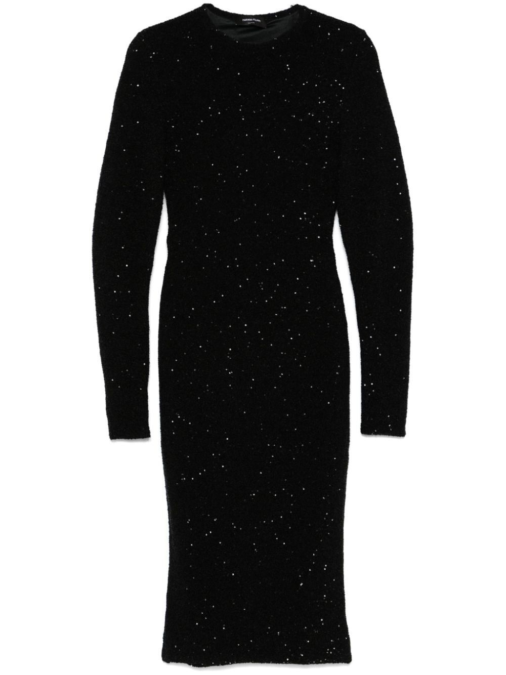 Fabiana Filippi SEQUINED MIDI DRESS Size S / US 4 / IT 40 - 1 Thumbnail