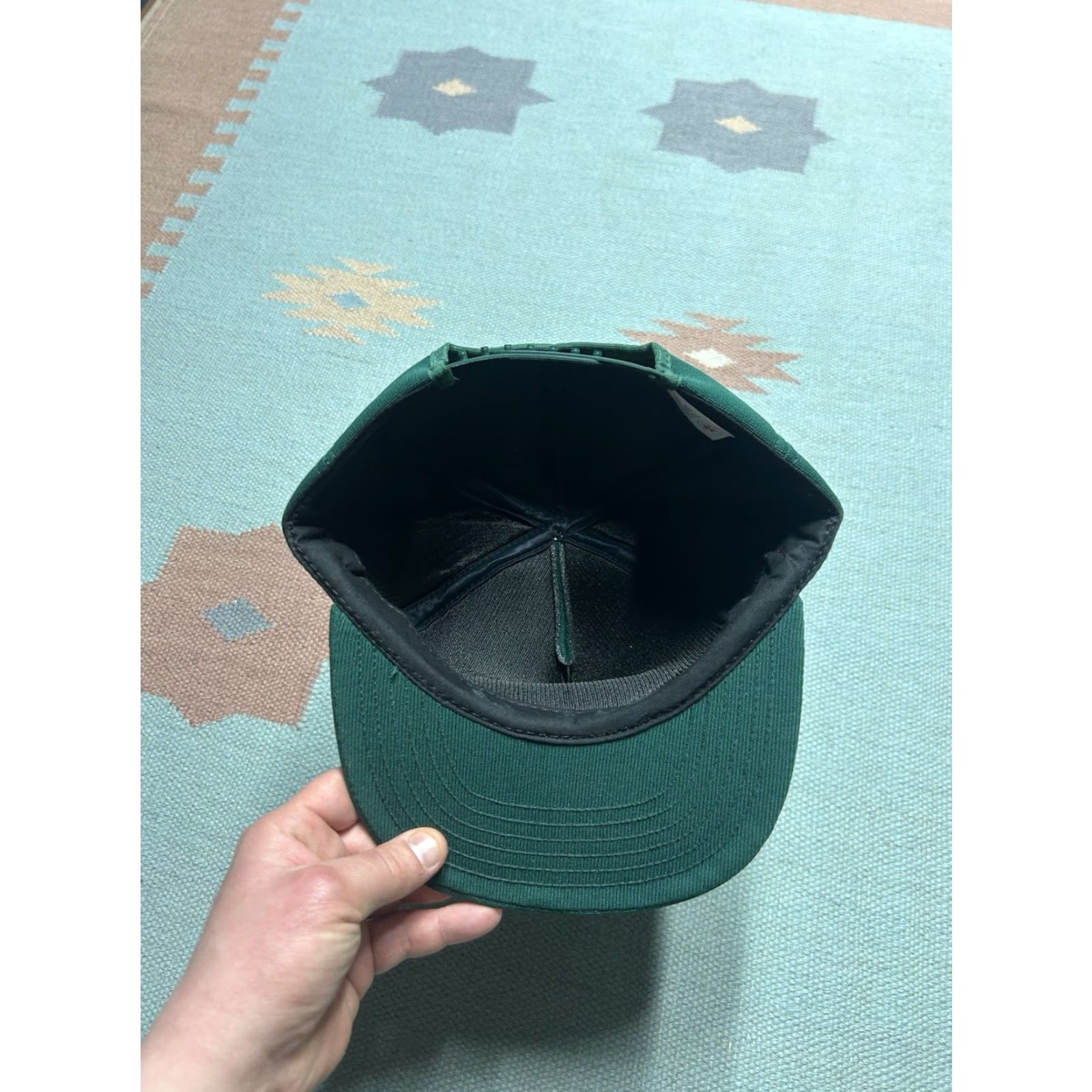 Vintage VINTAGE Auburn Snapback Hat Green USA Men Adjustable Michigan farm Ittner bean & grain auburn 80s cap Size ONE SIZE - 5 Thumbnail