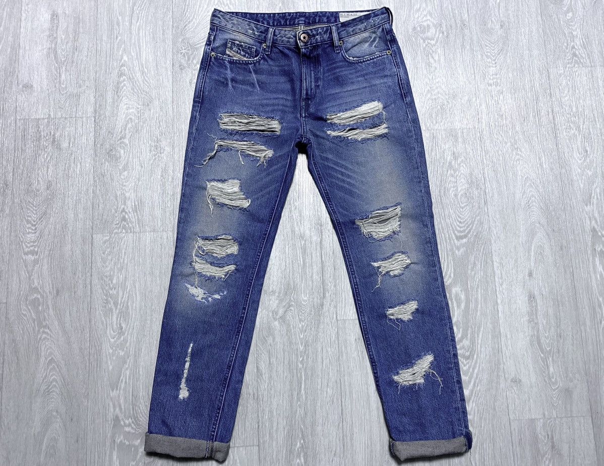 Diesel Diesel Industry Rizzo Washed Distressed Torn Jeans Denim Size 26" / US 2 / IT 38 - 7 Thumbnail