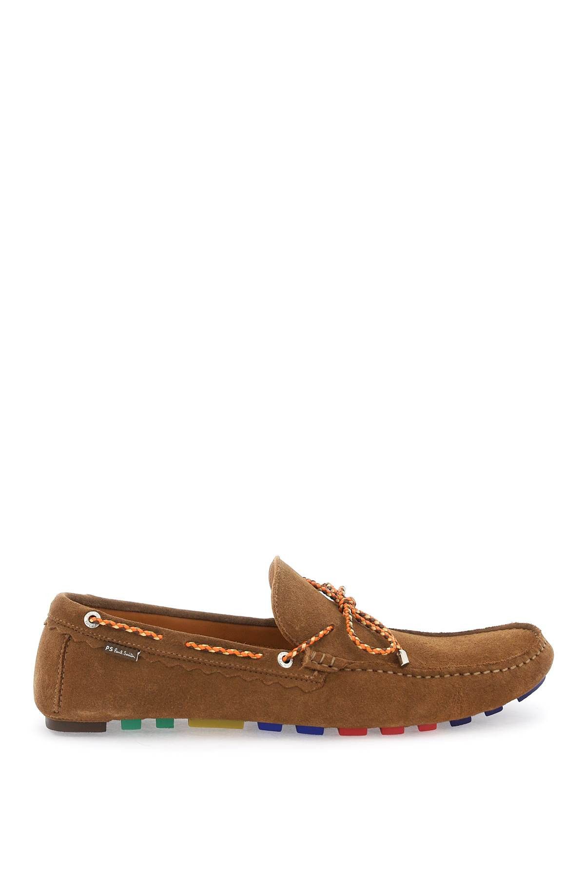 image of Paul Smith Springfield Suede Loafers in Marrone, Men's (Size 12)