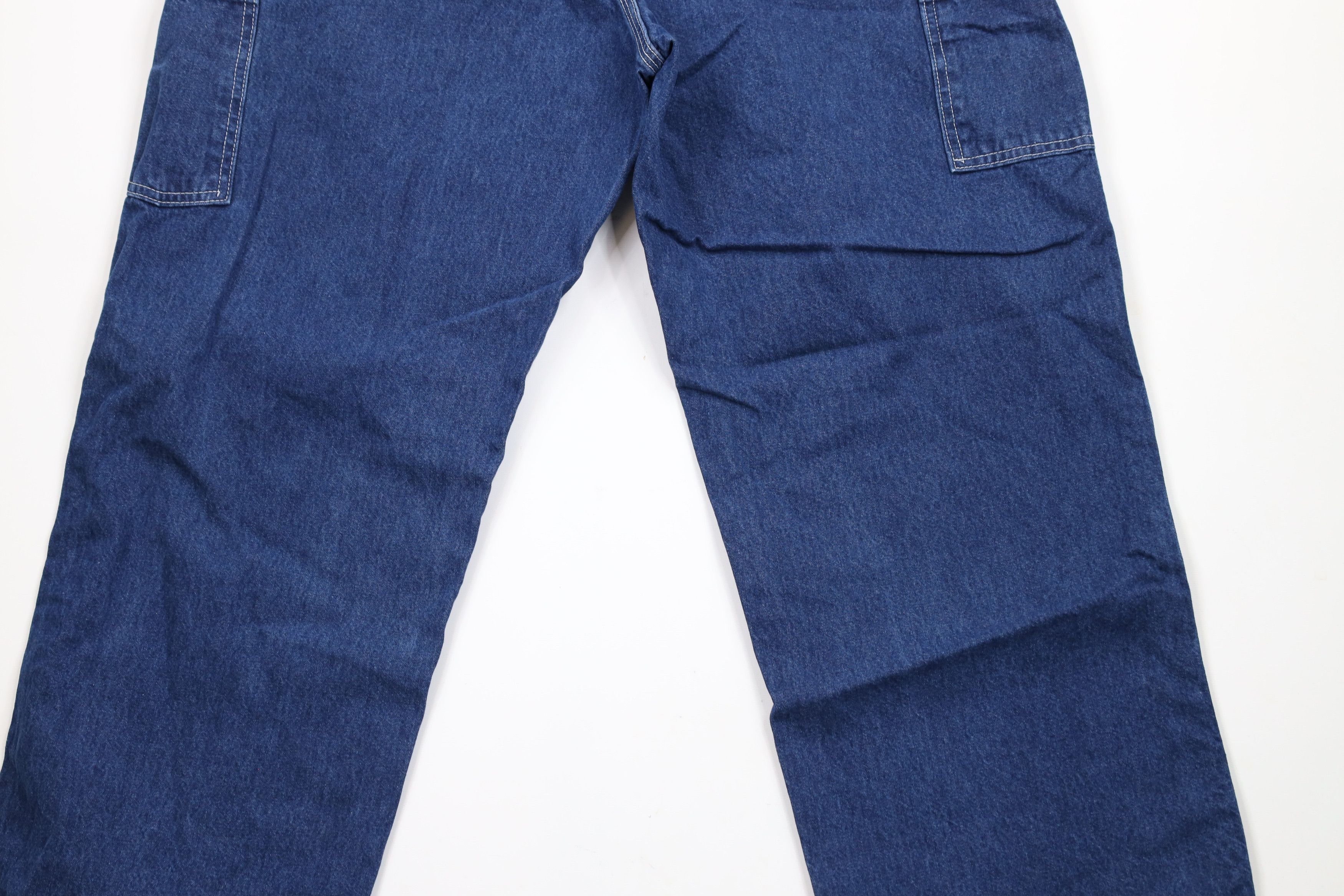 Carhartt × Vintage Vintage Carhartt Spell Wide Leg Dungaree Denim Jeans Blue Size US 38 / EU 54 - 9 Thumbnail