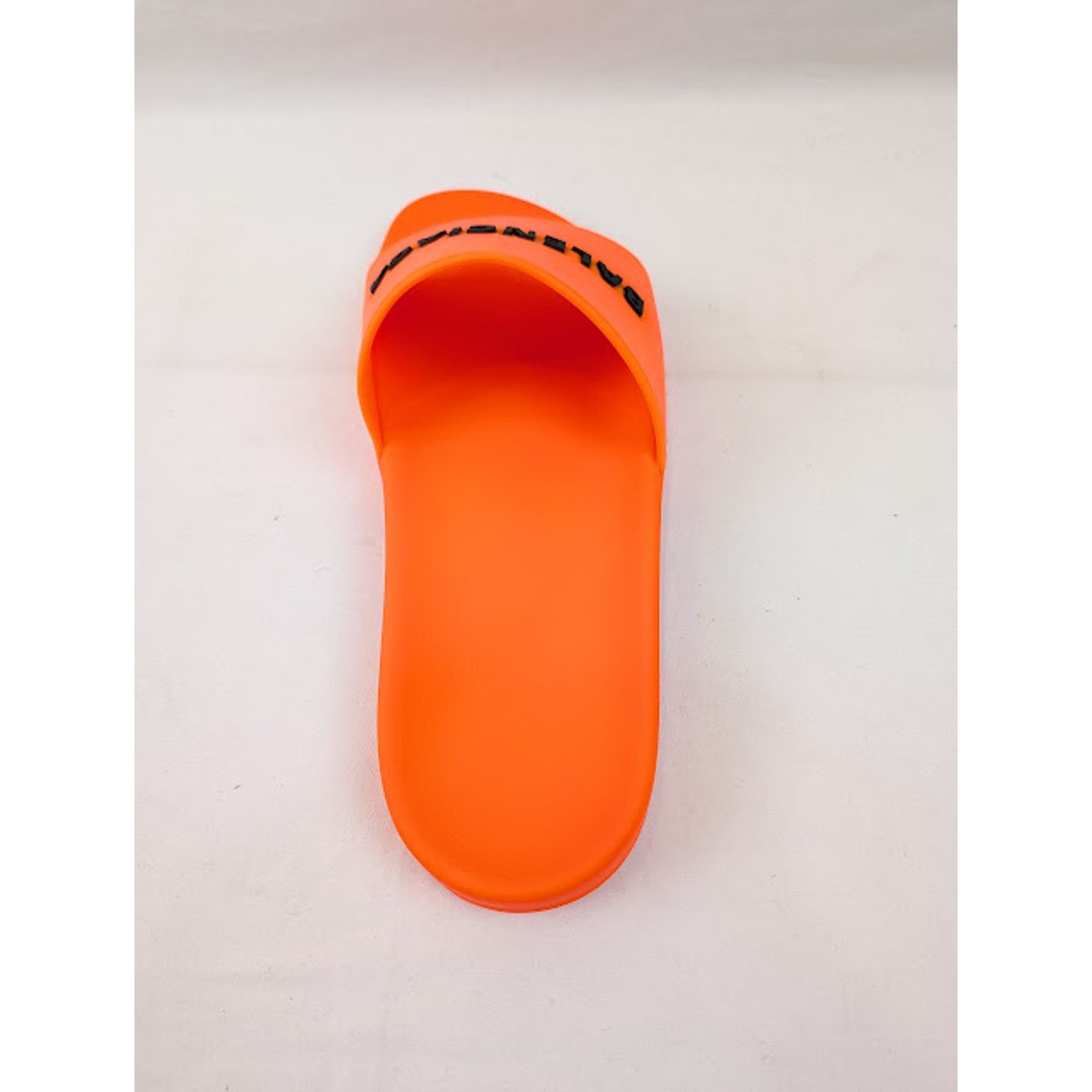 Balenciaga o1rshd1 Smooth Rubber Pool Logo Slide in Orange/Black Size US 9 / EU 42 - 11 Thumbnail
