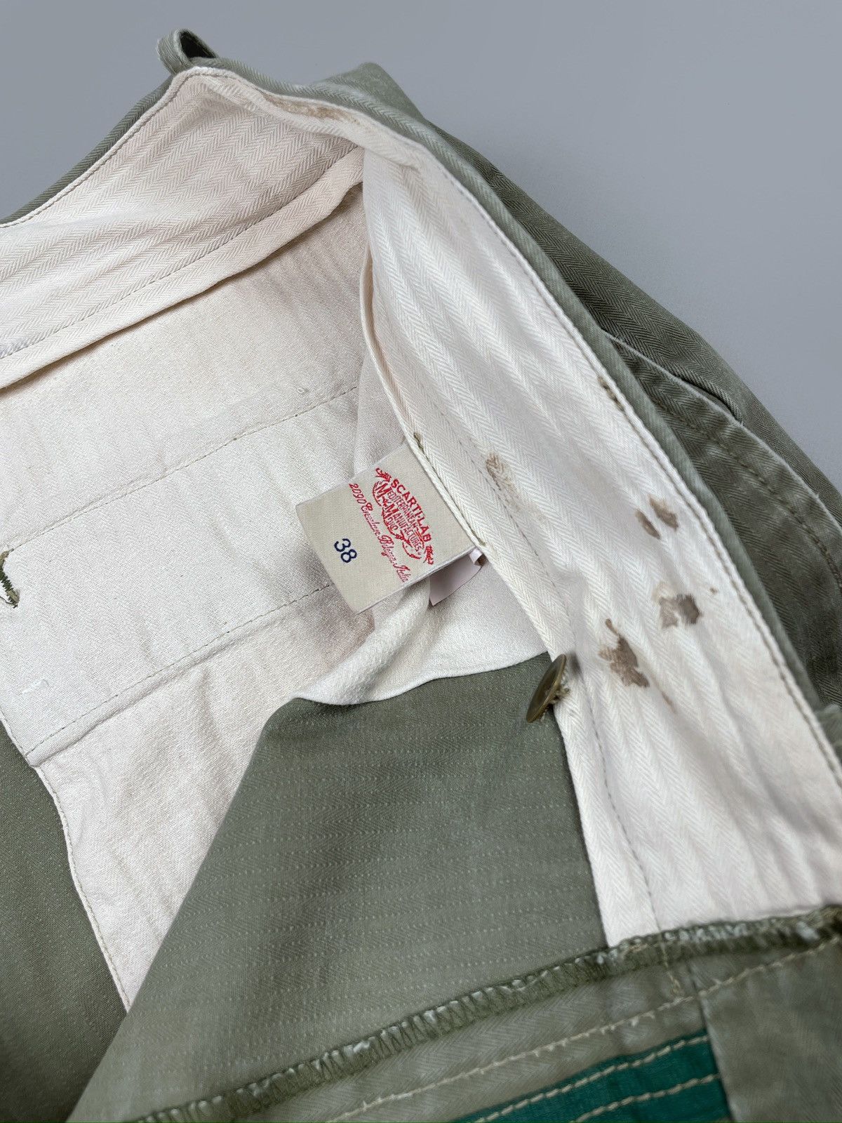 Scarti-Lab SCARTI-LAB Army Herringbone Military Japanese Pants Size 38 Size US 38 / EU 54 - 22 Thumbnail