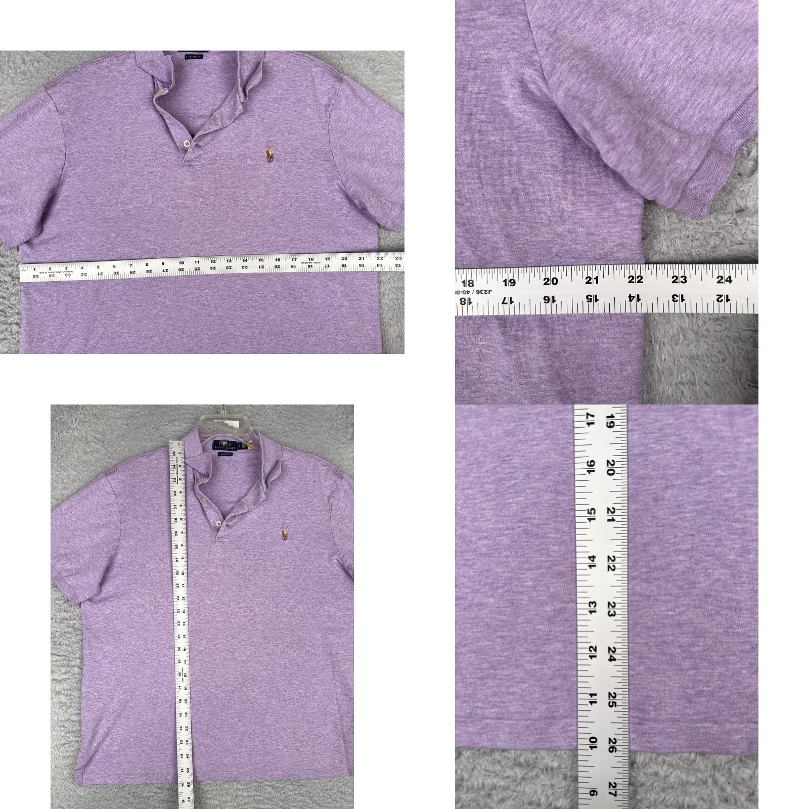 Polo Ralph Lauren Polo Ralph Lauren Polo Shirt Mens Large Purple Classic Fit Jersey Logo Casual Size US L / EU 52-54 / 3 - 8 Thumbnail