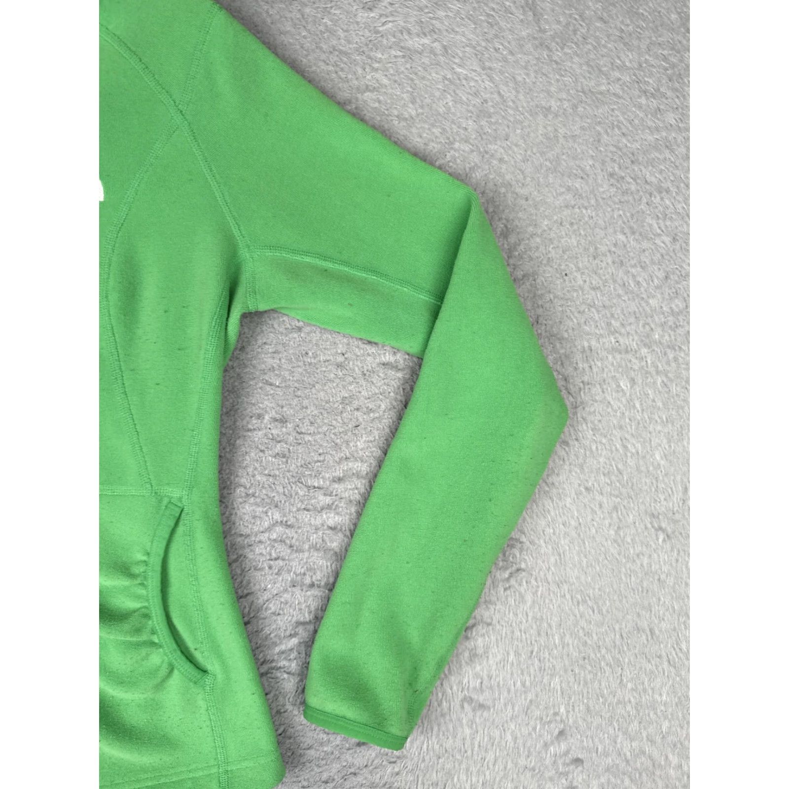 The North Face The North Face Hoodie Womens S Green Full Zip Slim Fit Pockets Jersey Jacket Size S / US 4 / IT 40 - 2 Thumbnail