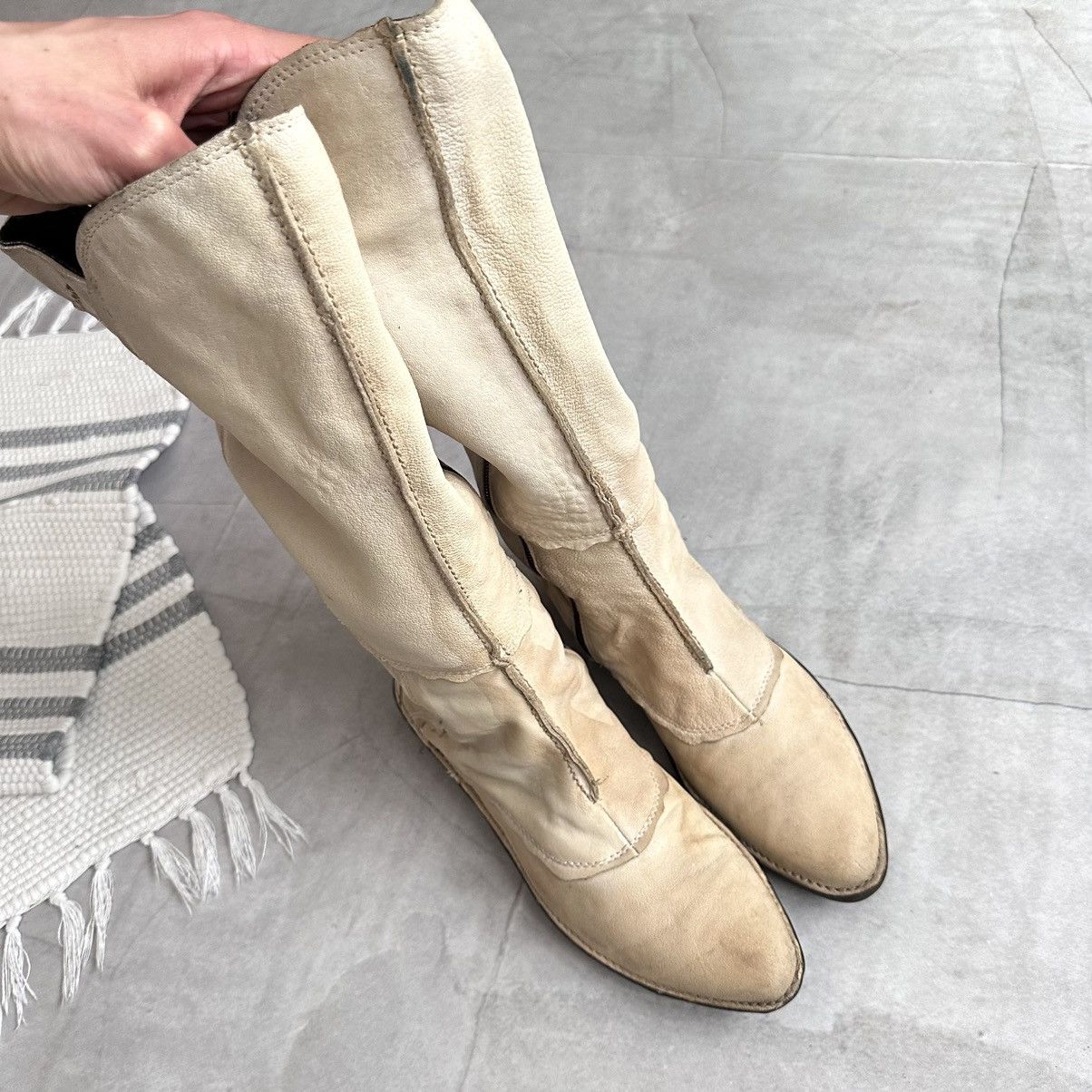 Dirk Bikkembergs Japan Patchwork Boxing Biker Boots Shoes As 98 Guidi Vibe Size US 8 / IT 38 - 8 Thumbnail