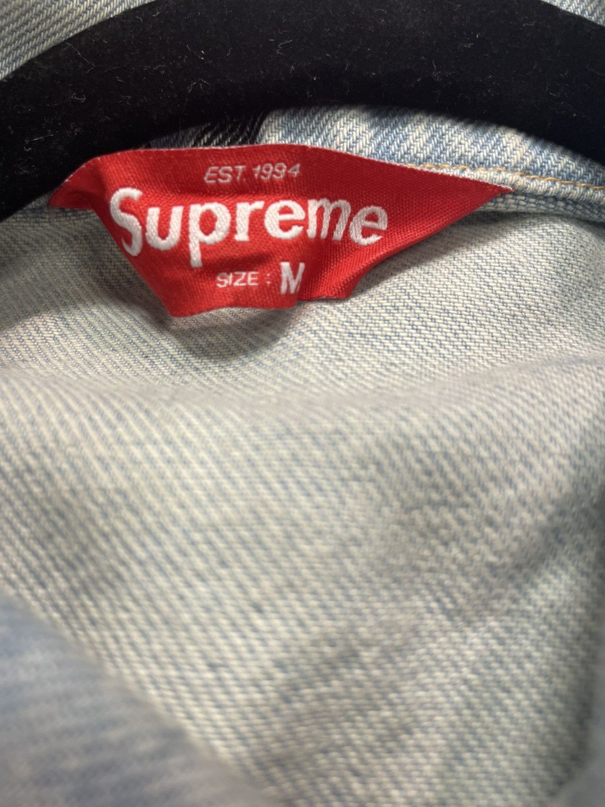 Supreme Supreme Black Ark Denim Trucker Jacket Medium Size US M / EU 48-50 / 2 - 3 Thumbnail